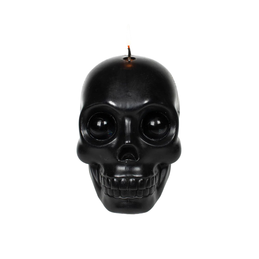 Skull Kerze Schwarz