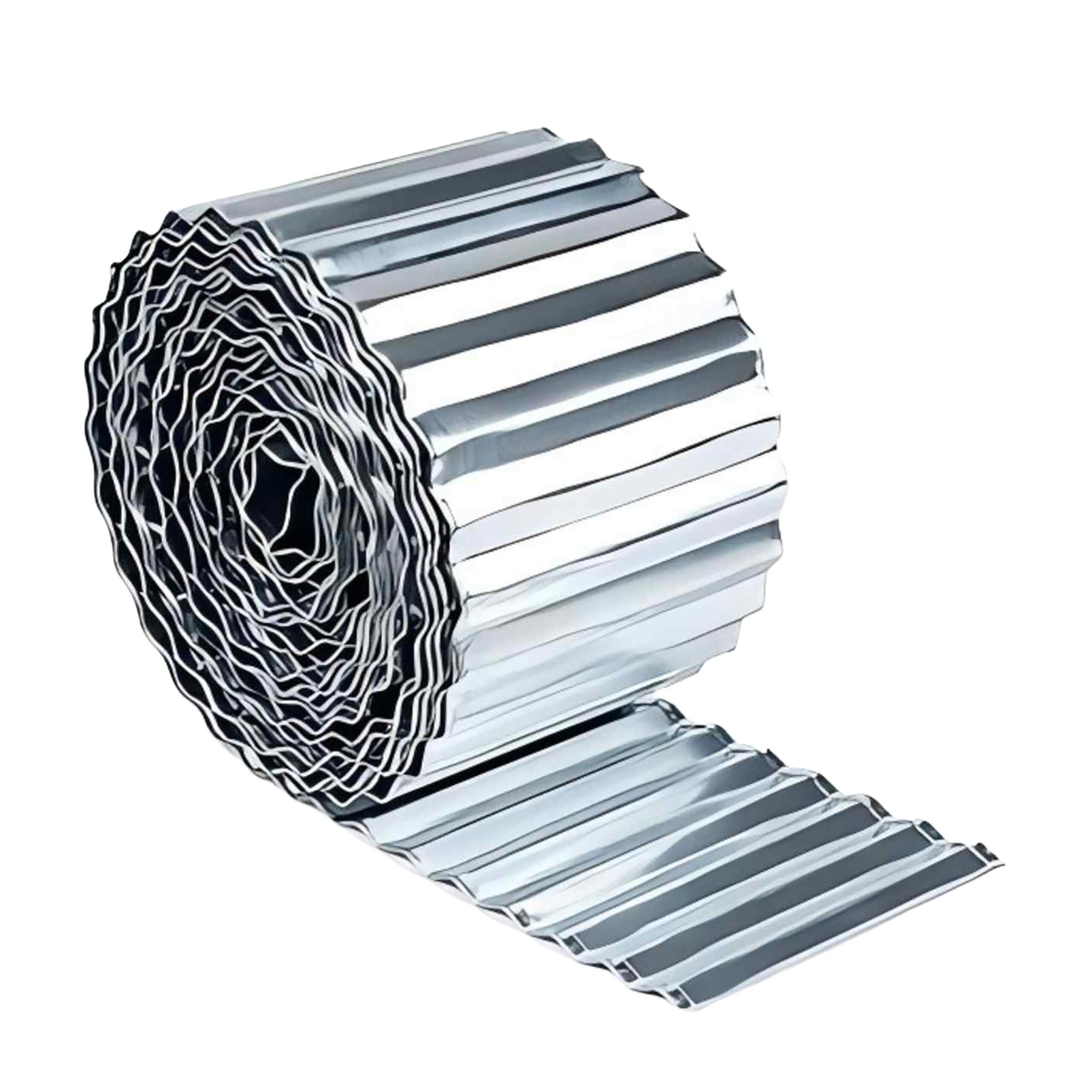 Rasenkante verzinktes Metall Silber