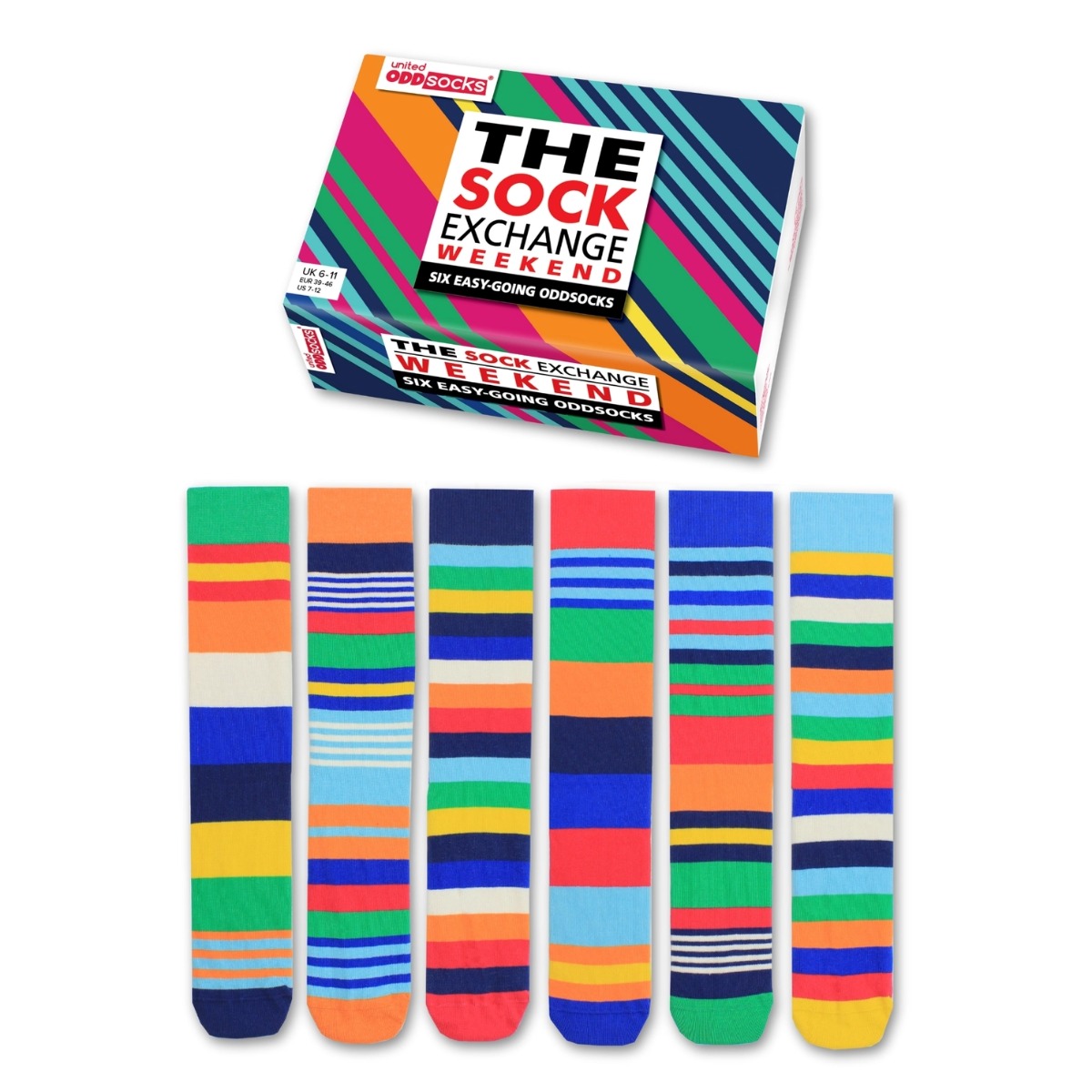 Einzelne Socken im 6er Pack THE SOCK EXCHANGE WEEKEND Gr. 39-46