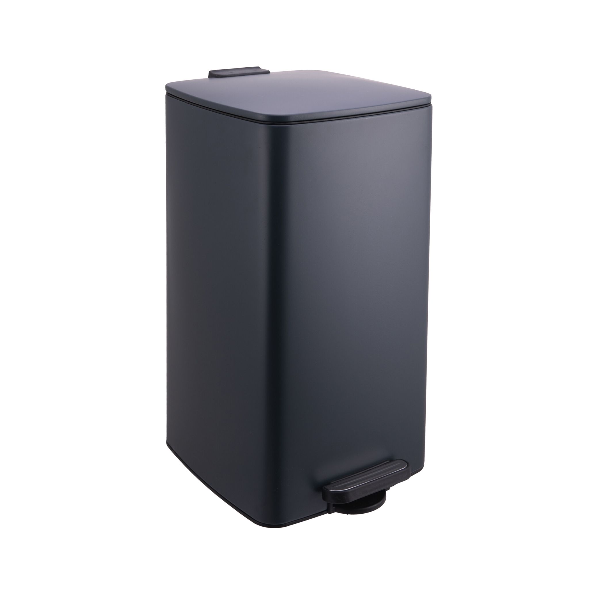 Mülleimer Küche 30L Schwarz-Silber-Grau