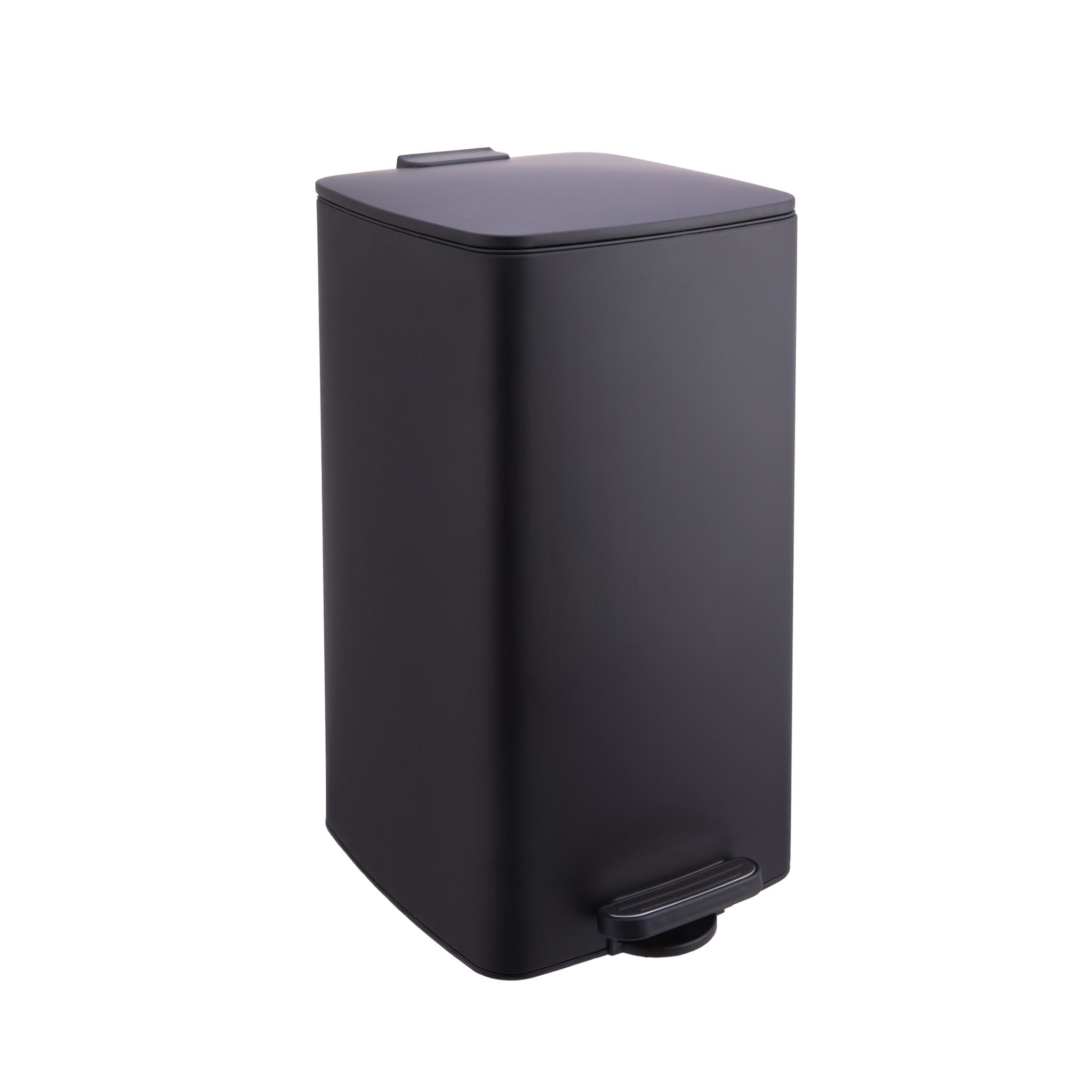 Mülleimer Küche 30L Schwarz-Silber