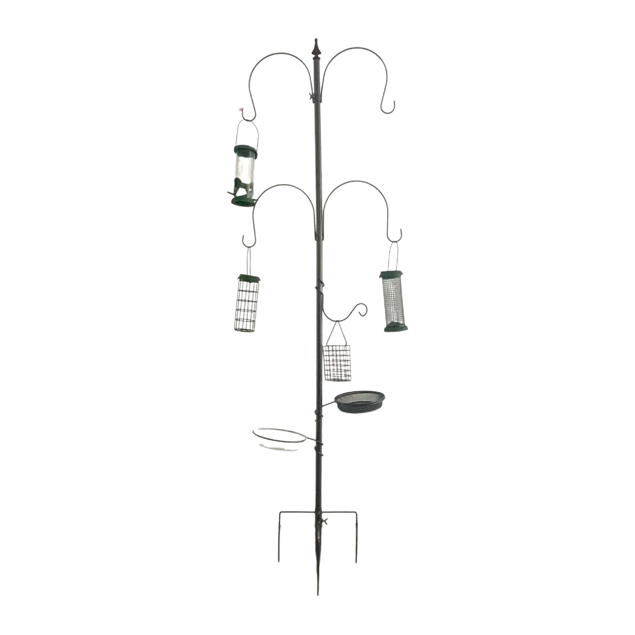 Vogelfutterstation 6-in-1 Schwarz