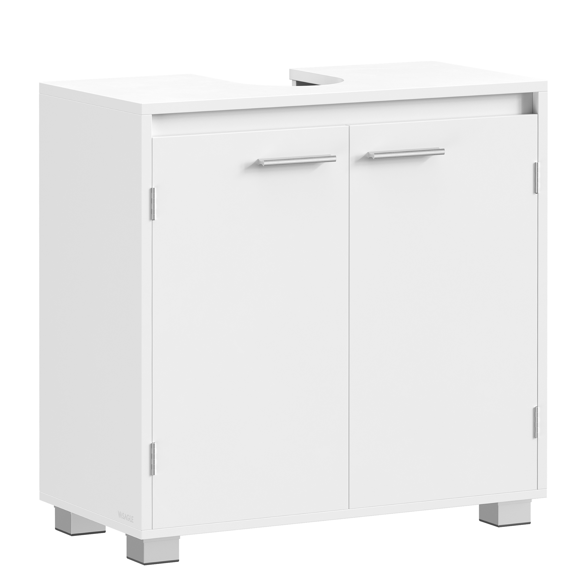 Waschbeckenunterschrank 60cm Wolkenweiss MDF
