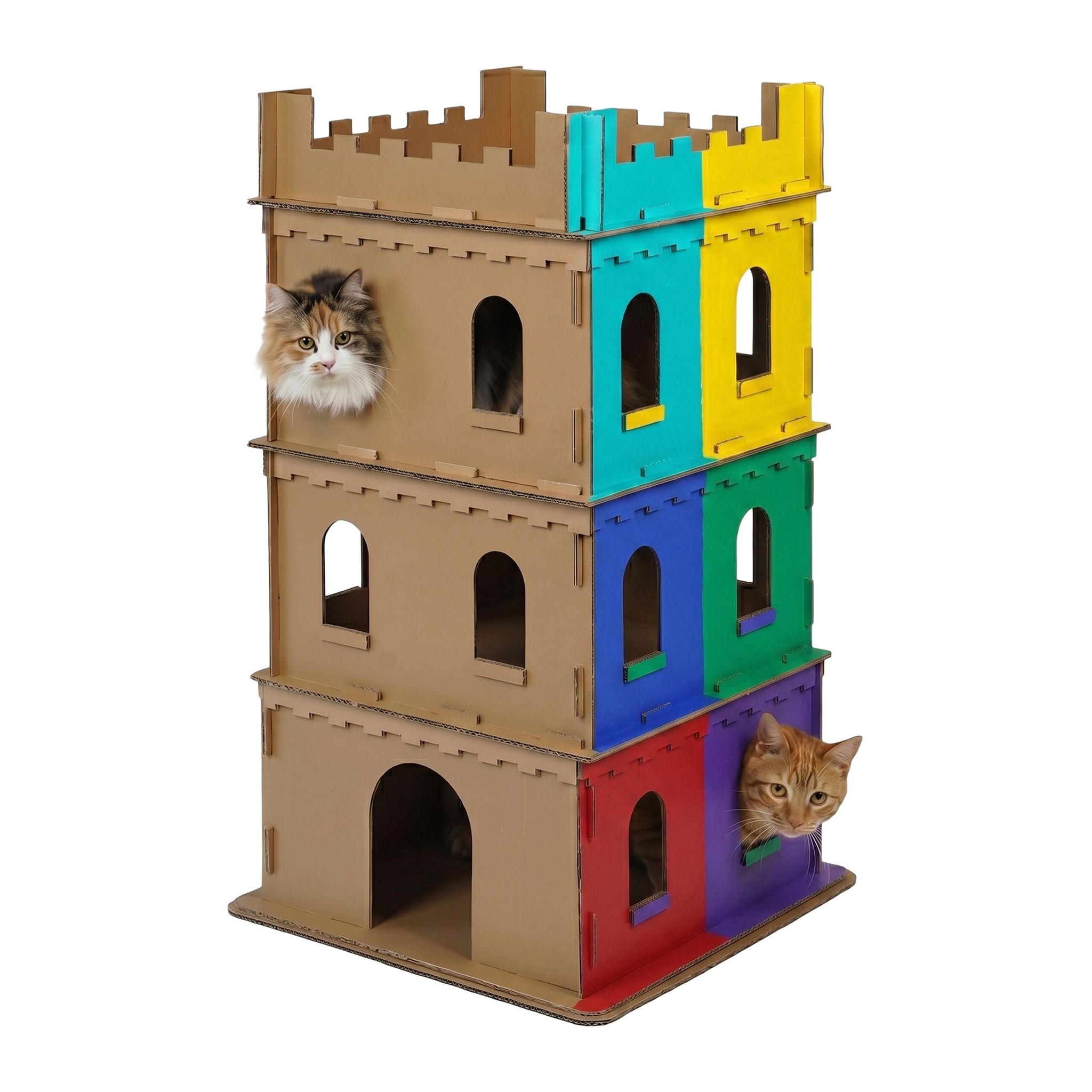 Katzenburg XL Pappe Braun
