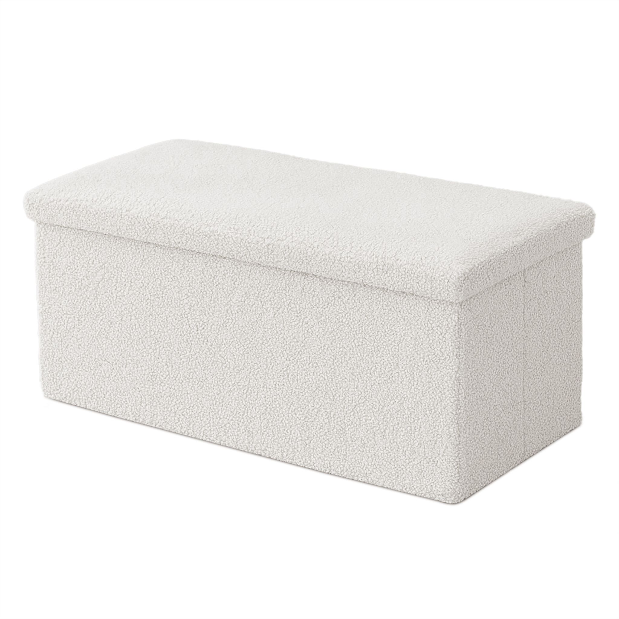 Sitzbank Teddystoff Weiss