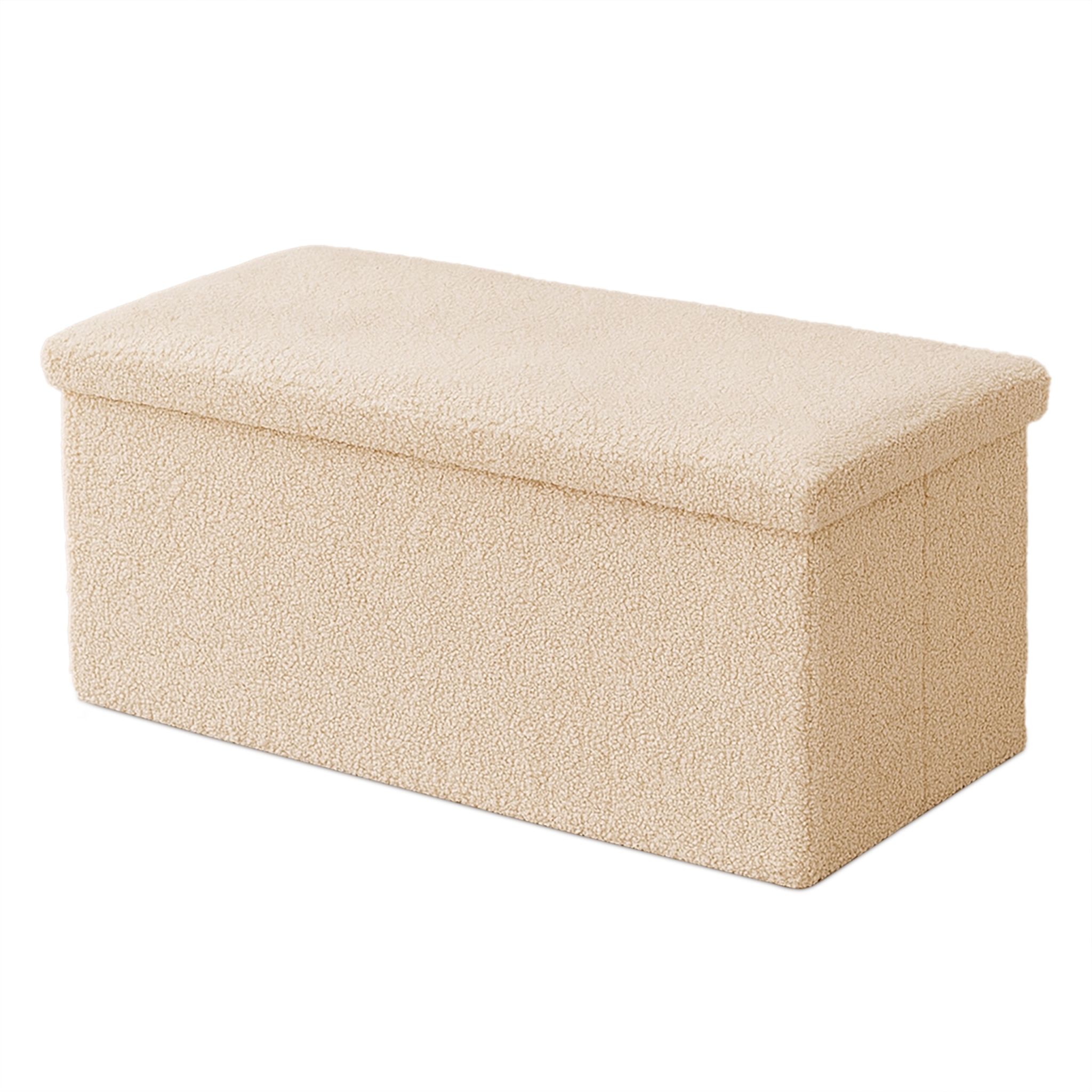 Sitzbank Teddystoff Beige