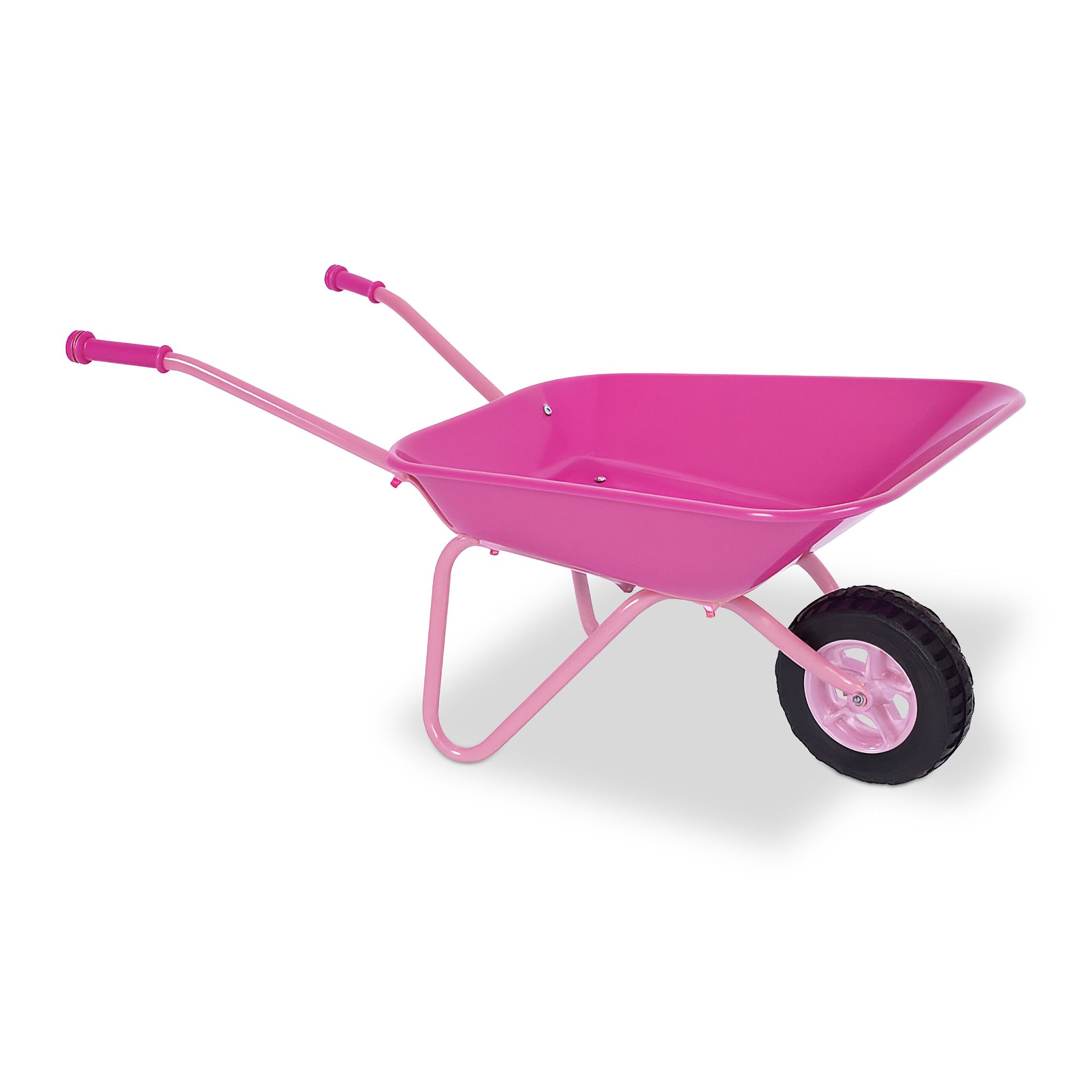 Schubkarre für Kinder rosa Pink-Schwarz