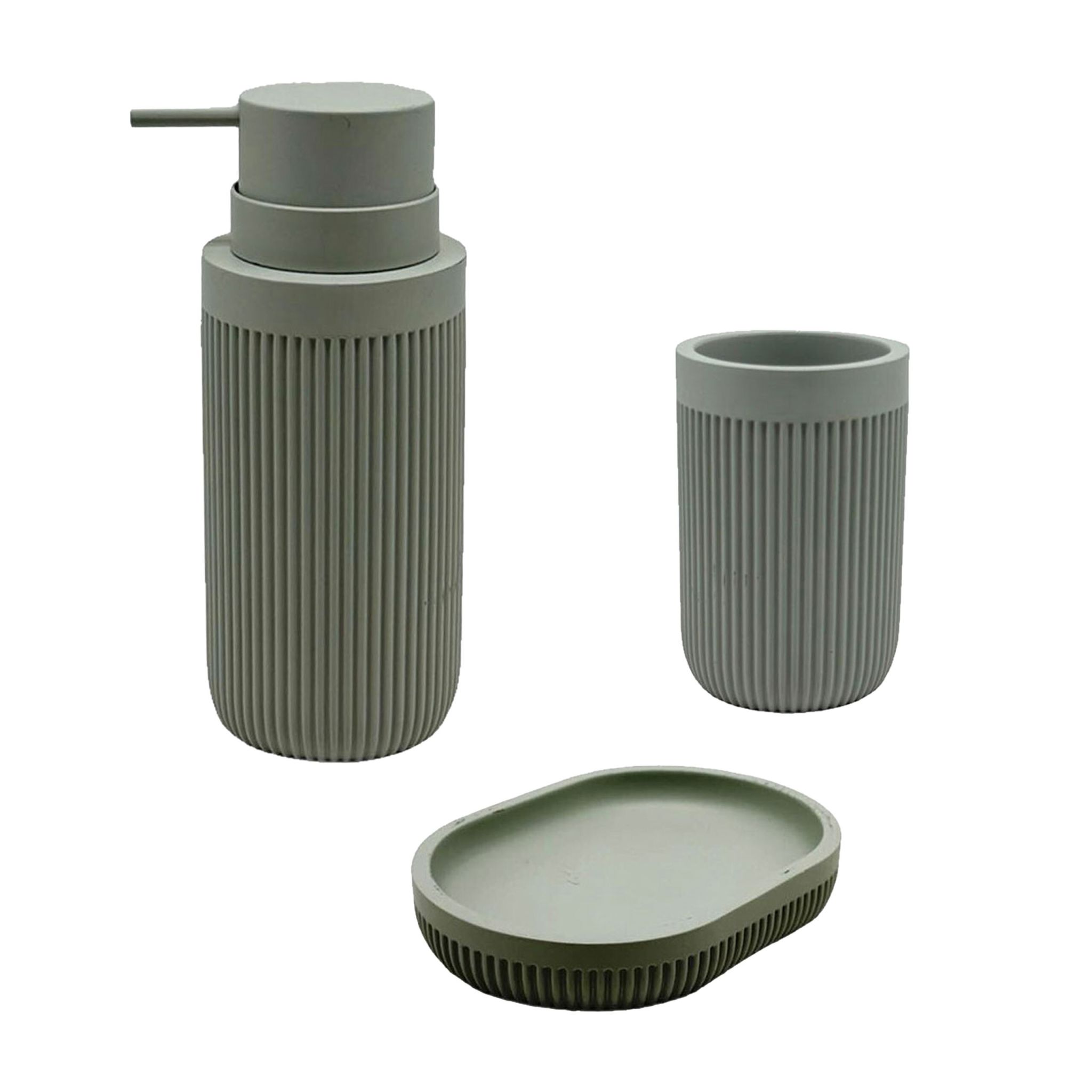 Bad Accessoires 3-teilig Grau