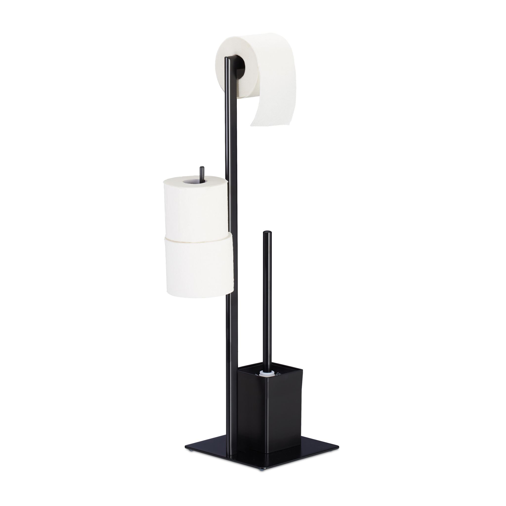WC Garnitur in Schwarz Schwarz