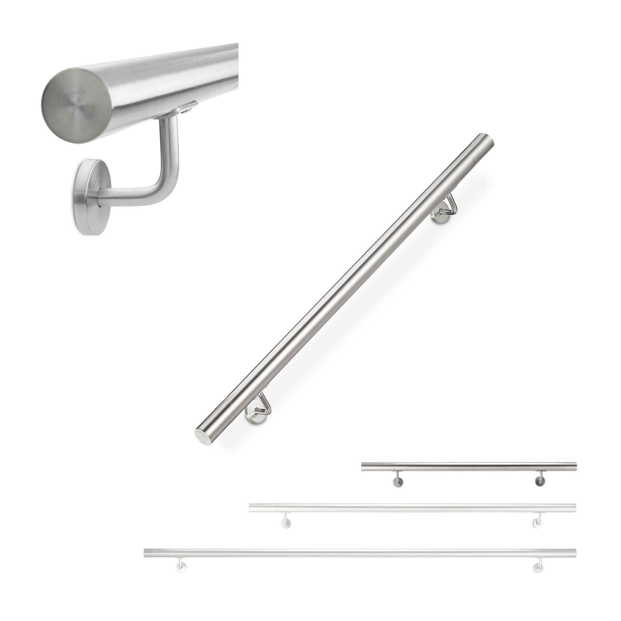 Handlauf Edelstahl Silber