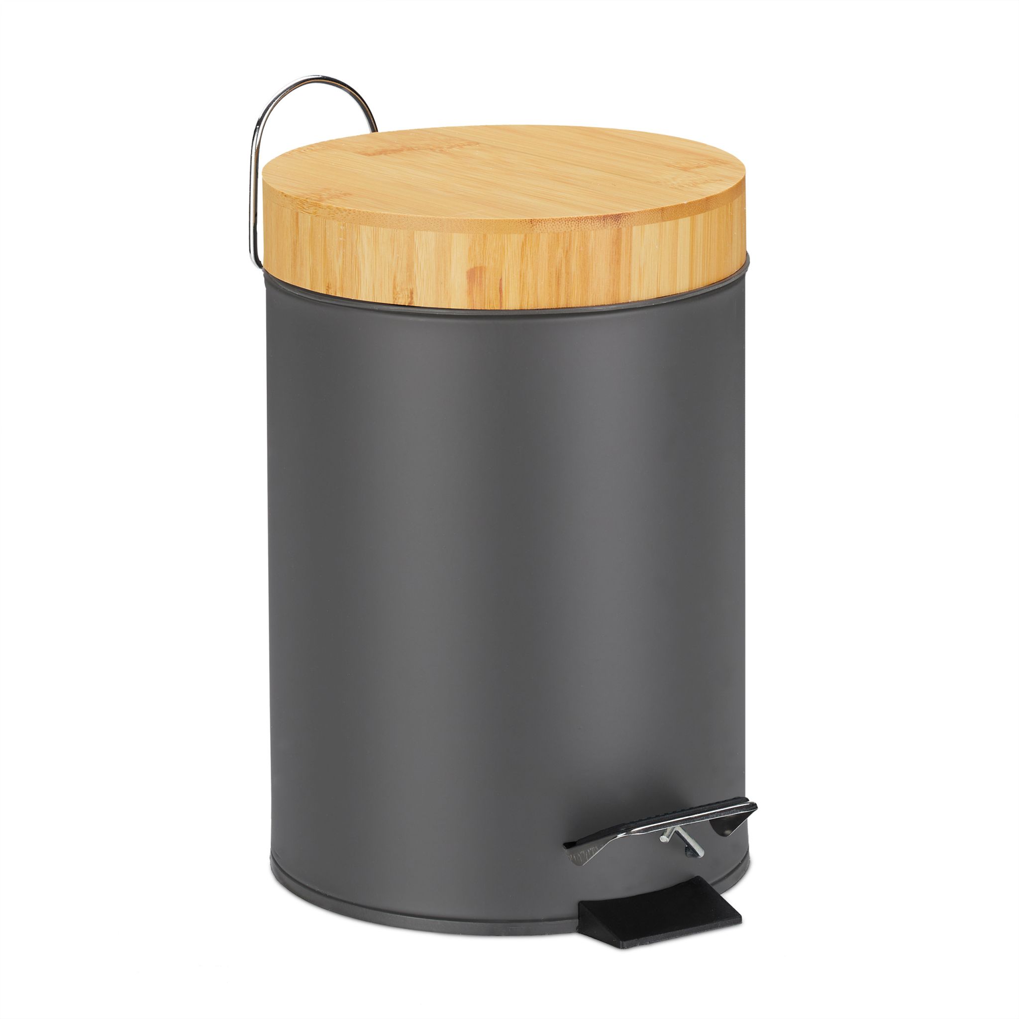 Mülleimer Bad 3L Hellbraun-Grau