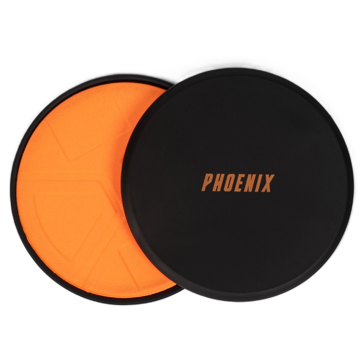 Gleit-Discs Doppelseitig 2 Stück Schwarz-Orange