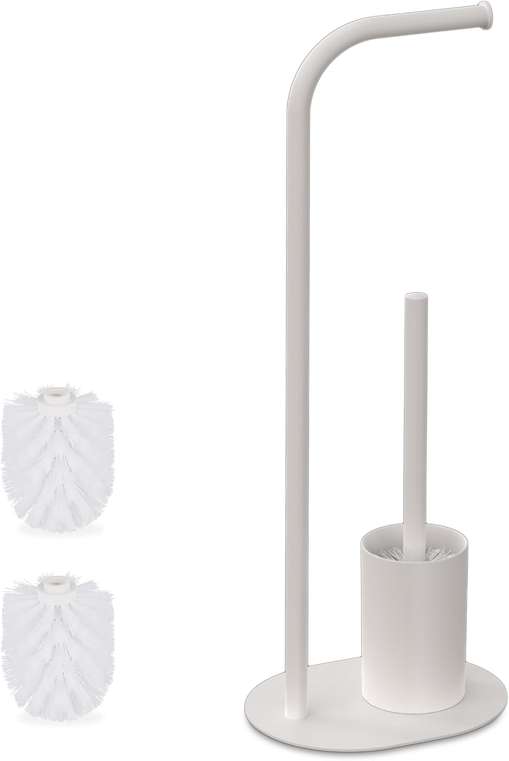 WC-Garnitur Metall Weiss