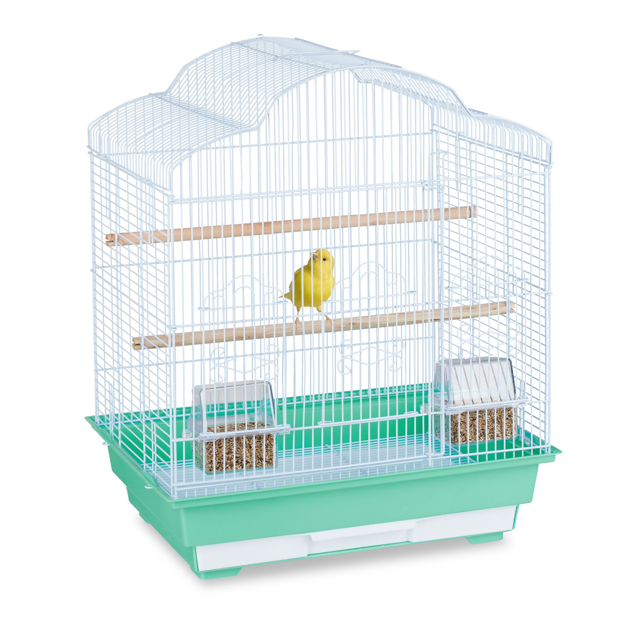 Vogelkäfig mit Zubehör Hellblau-Türkis