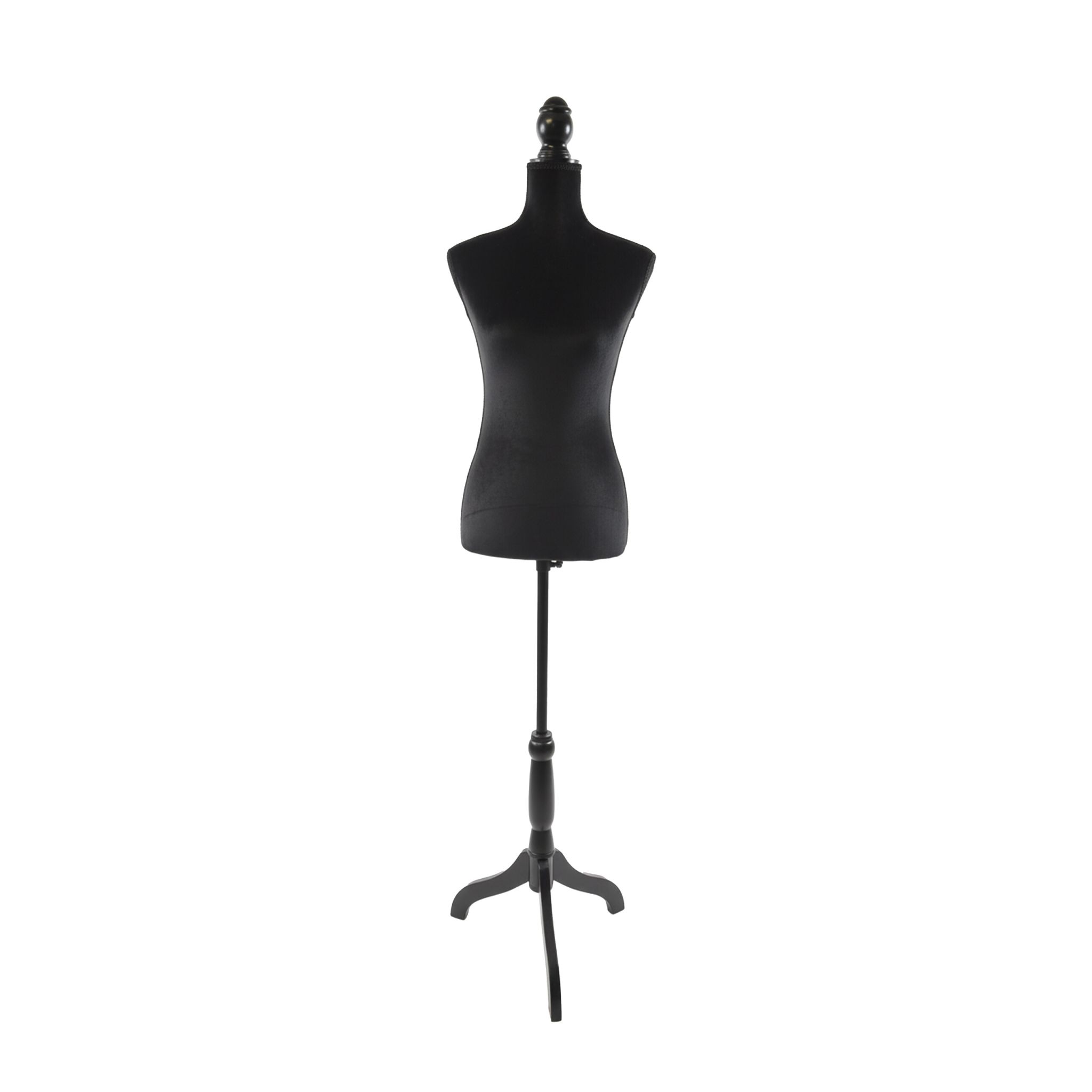 Weibliche Schneiderpuppe 36/38 Samt Schwarz