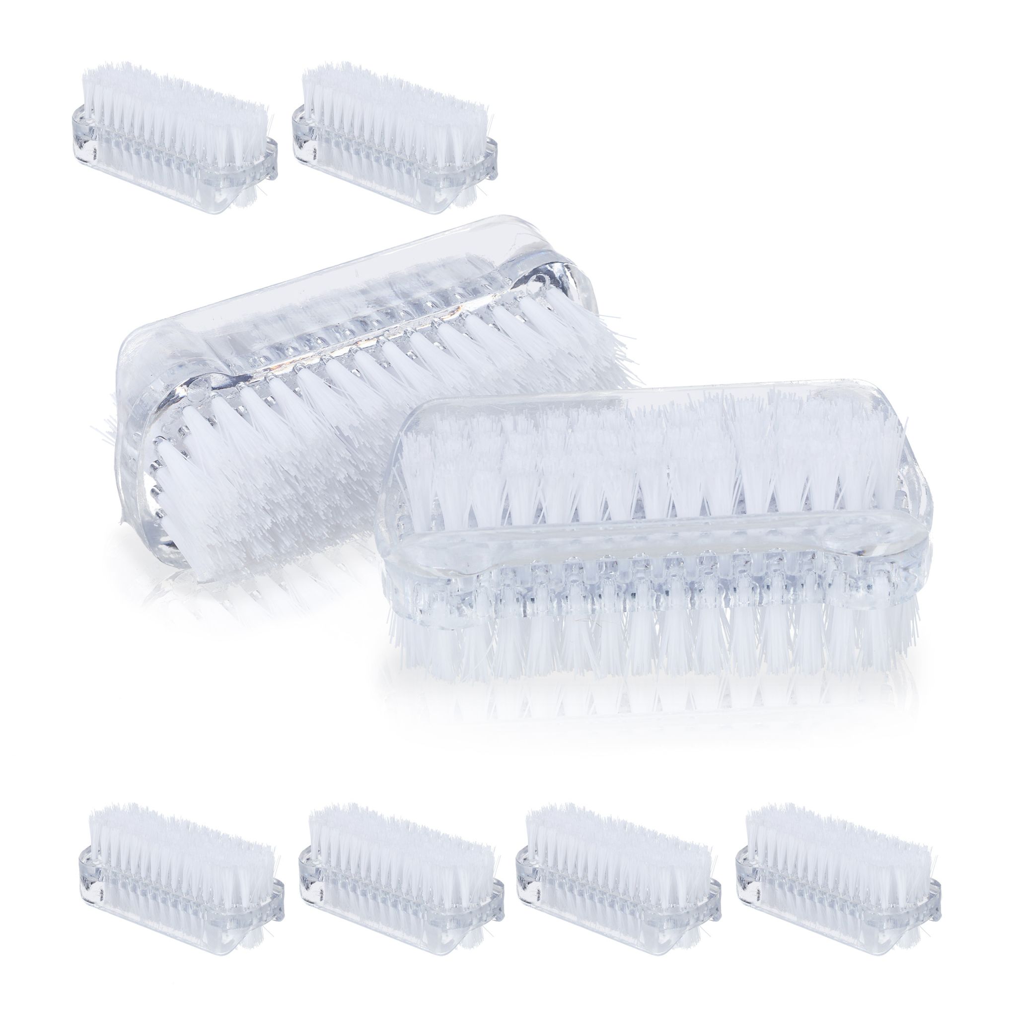 Nagelbürste 8 Stück Weiss-Transparent