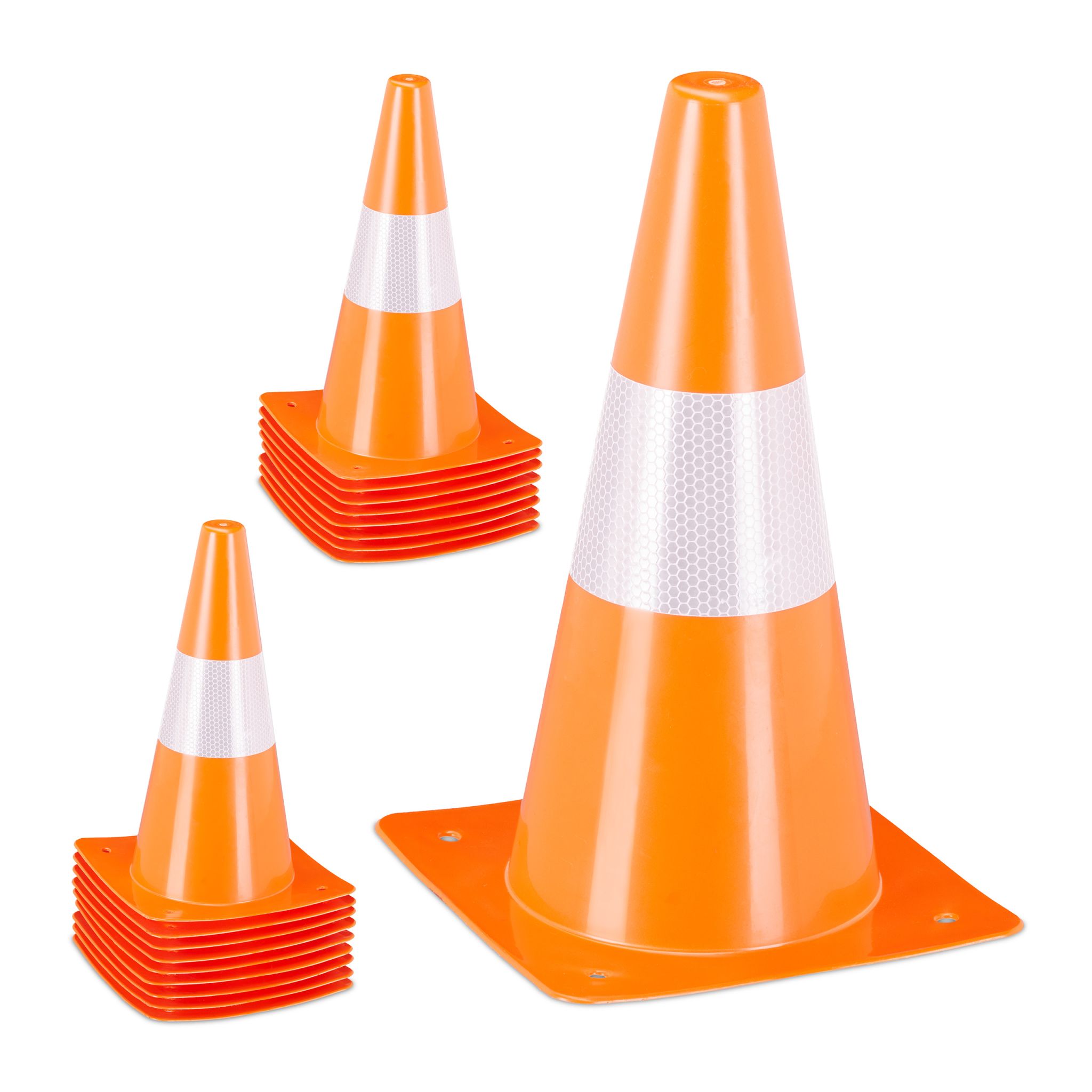 Pylonen 18er-Set Weiss-Orange