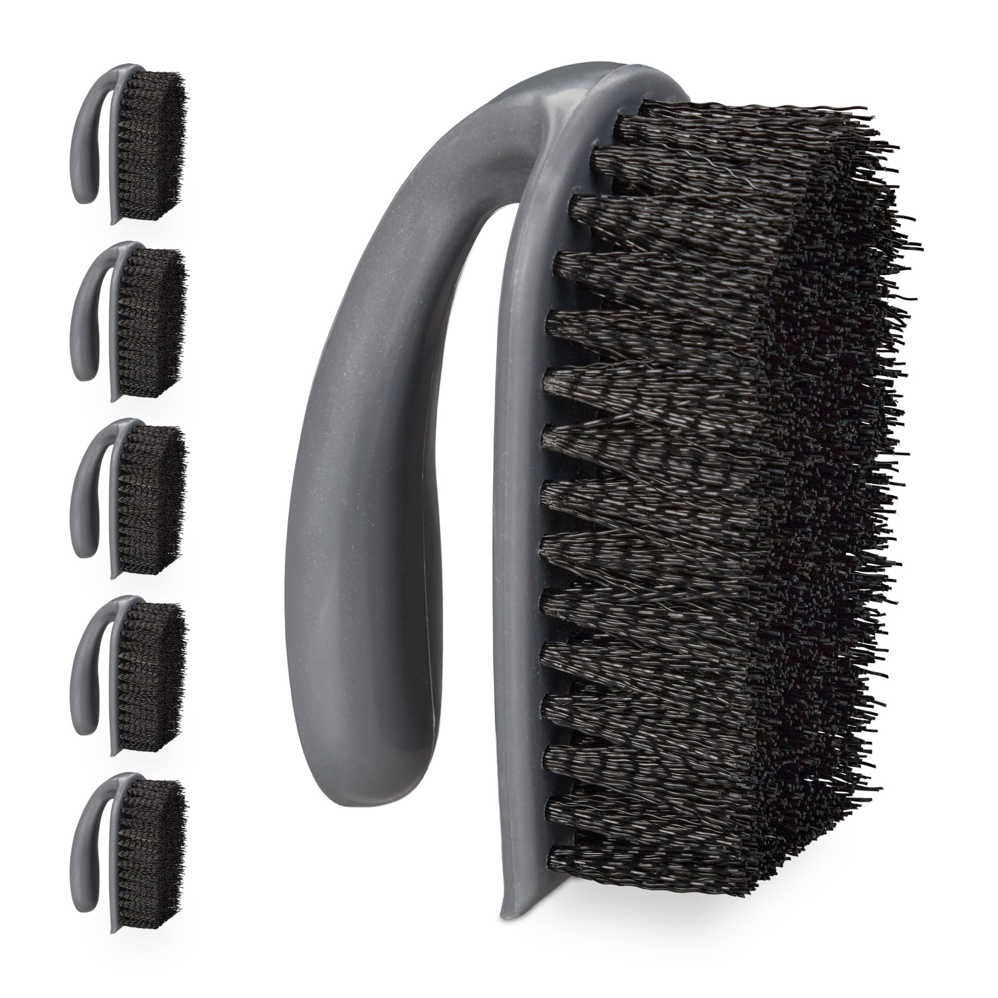 Scheuerbürste 6er-Set Schwarz-Grau