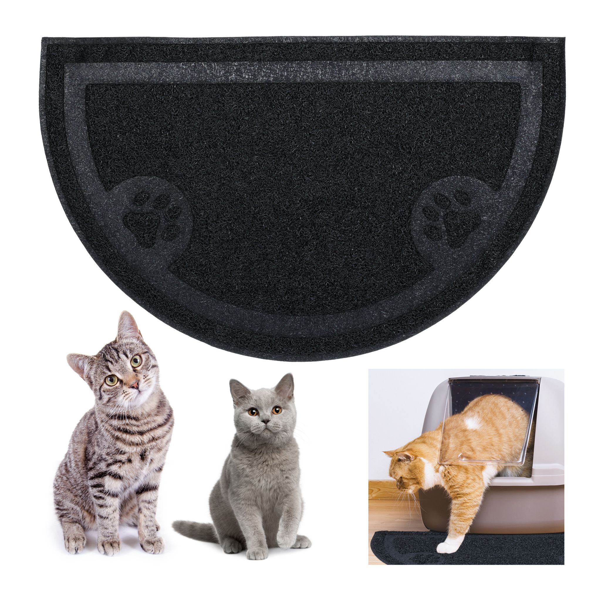 Katzenklo Matte Schwarz