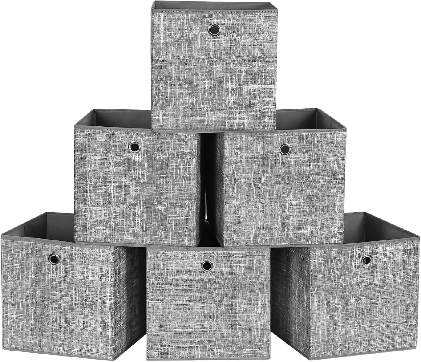 Aufbewahrungsbox Set Faltboxen Würfelregal Grau