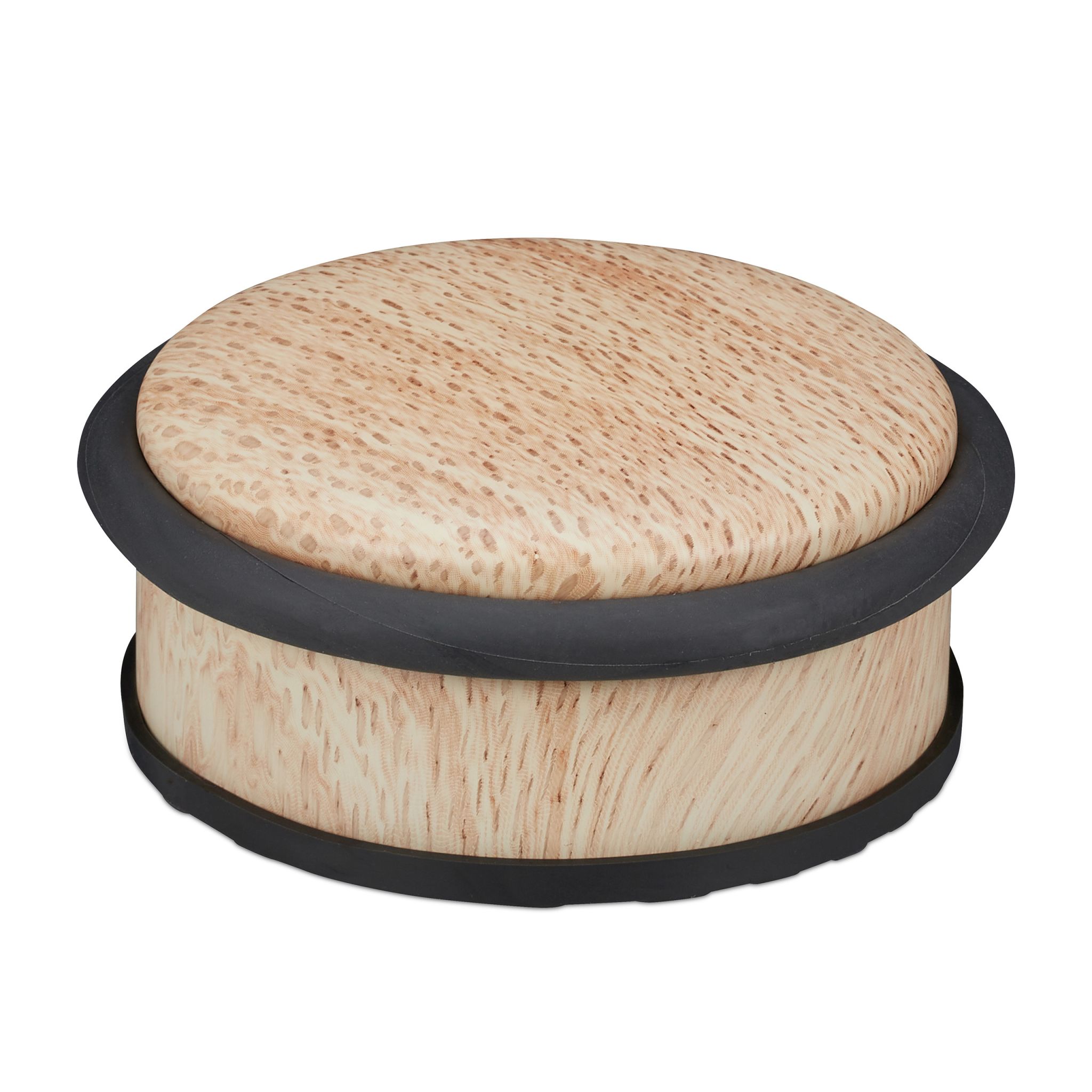 Türstopper Holzoptik Hellbraun-Schwarz