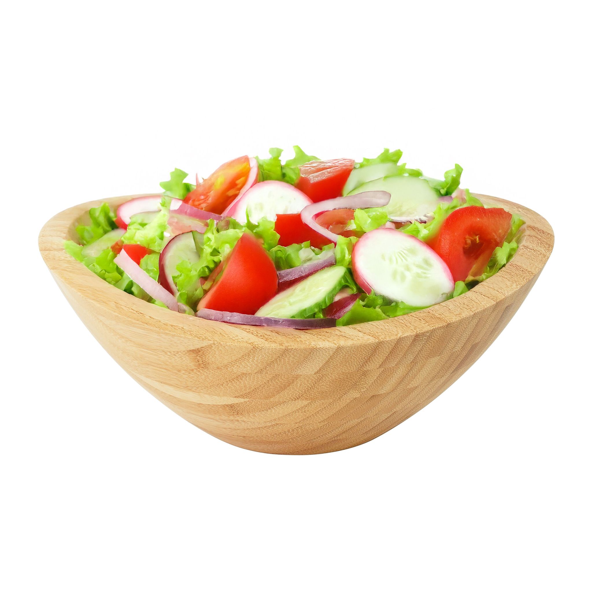 Salatschüssel Bambus Hellbraun