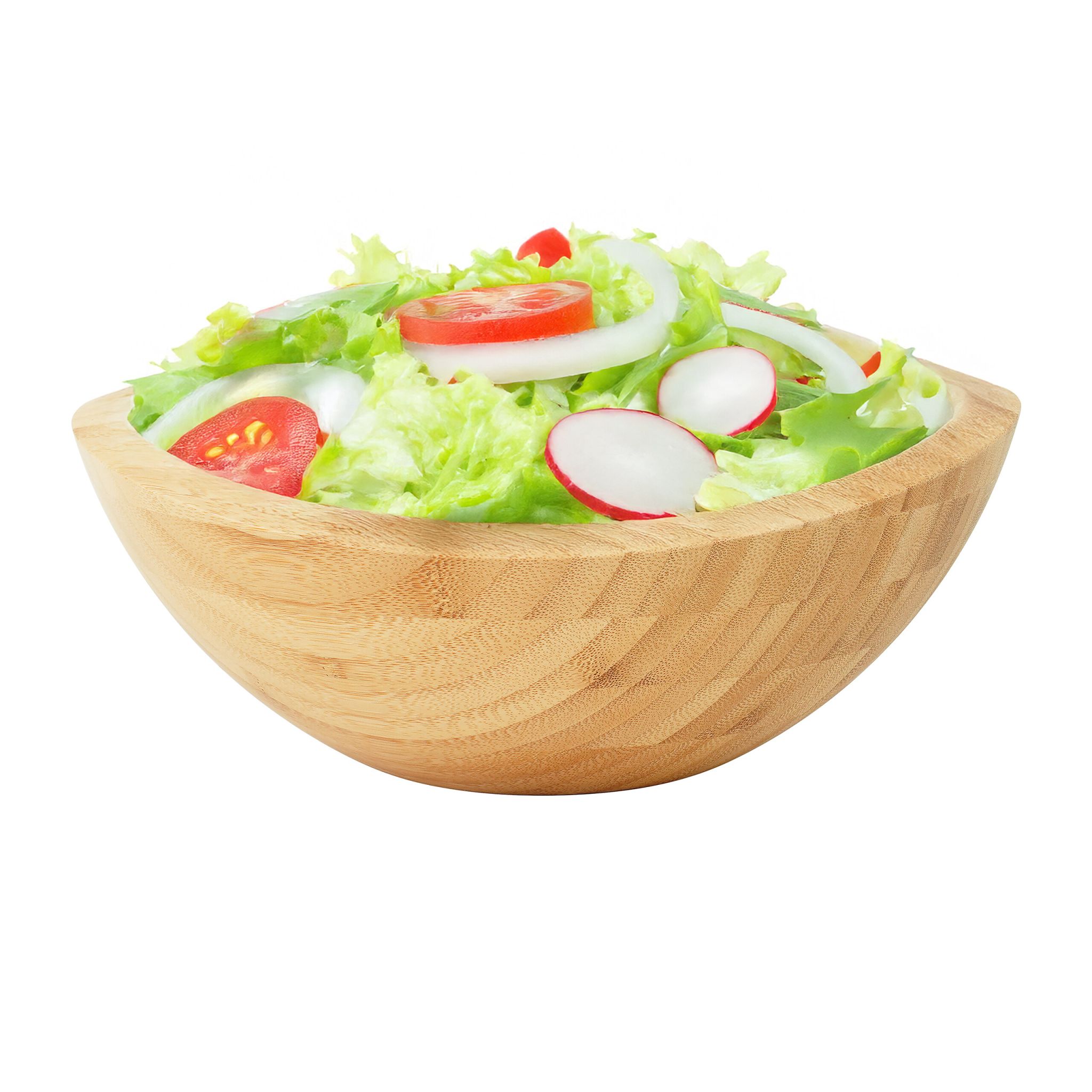 Salatschüssel Bambus Hellbraun