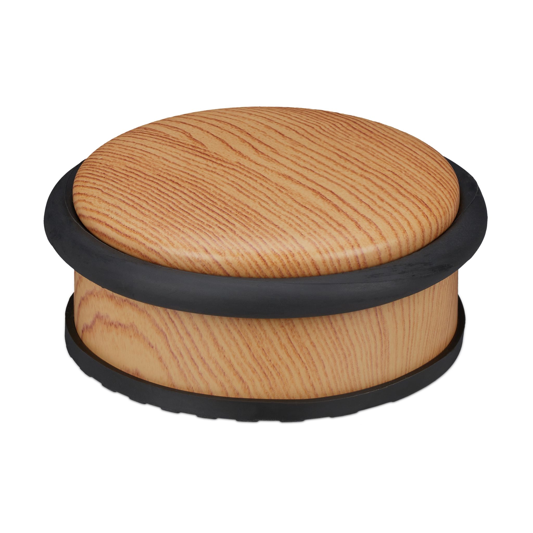 Türstopper Holzoptik Hellbraun-Schwarz