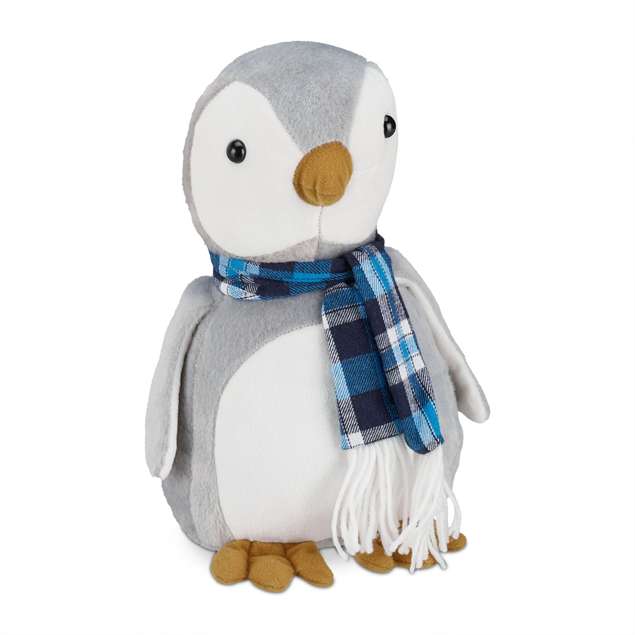 Türstopper Pinguin Weiss-Grau