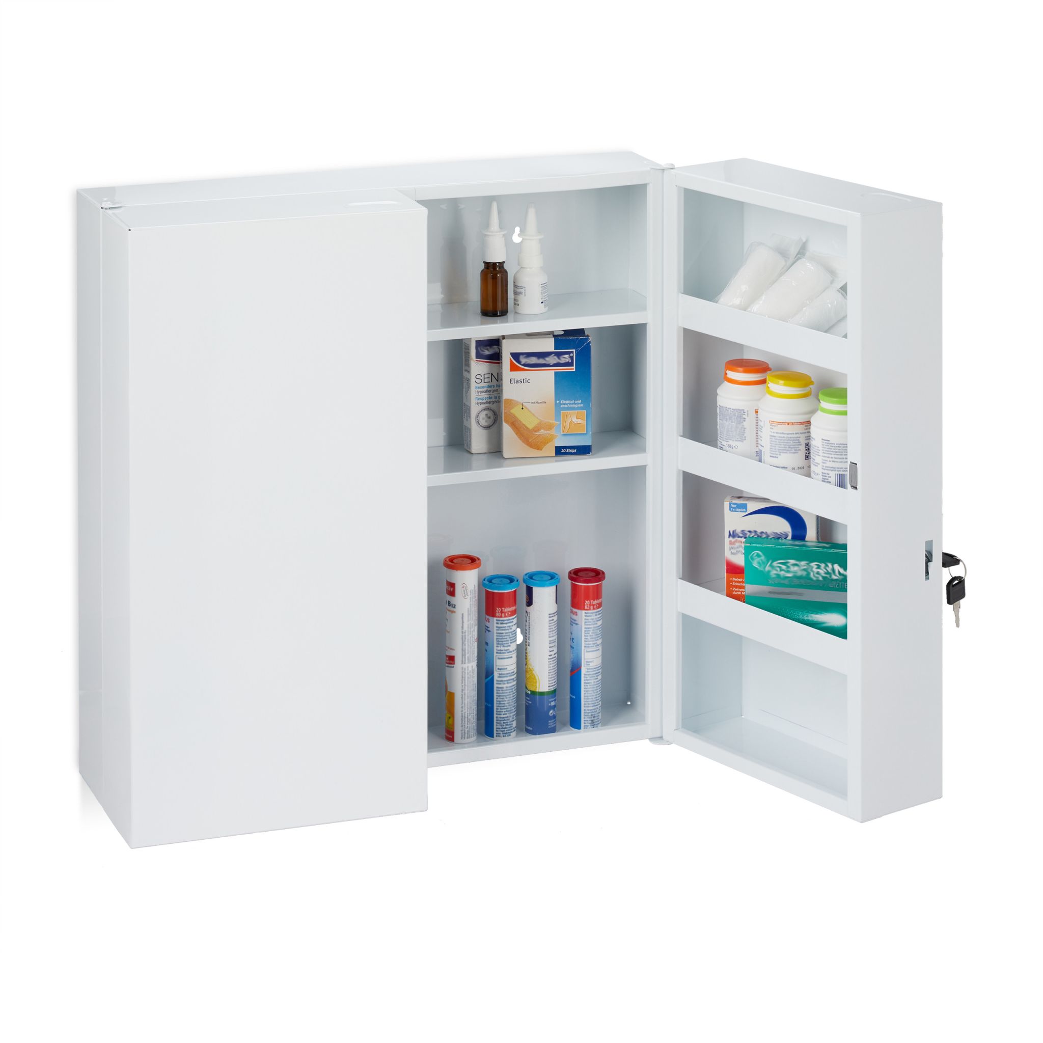 Medizinschrank XXL 2-türig Weiss