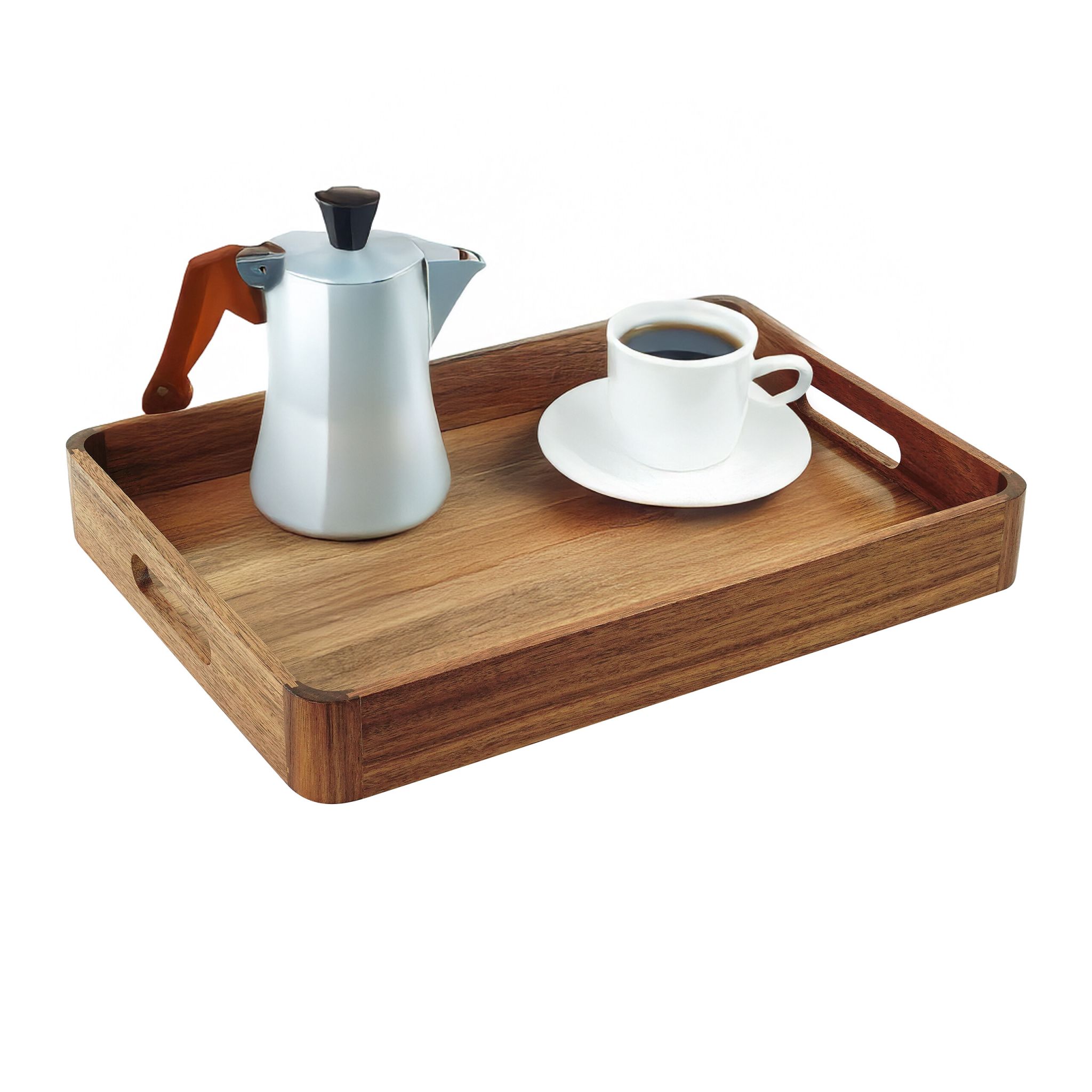 Serviertablett Akazienholz Braun