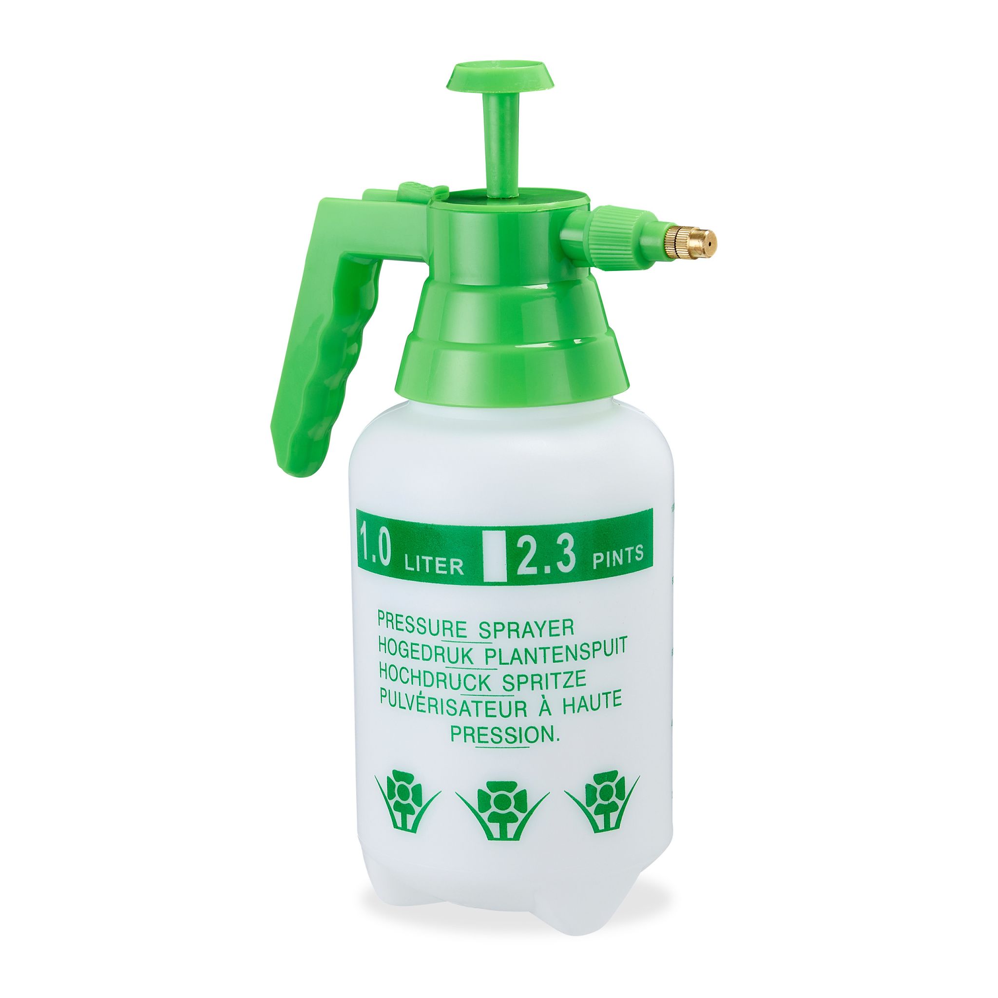 Pumpsprühflasche 1 Liter Weiss-Grün