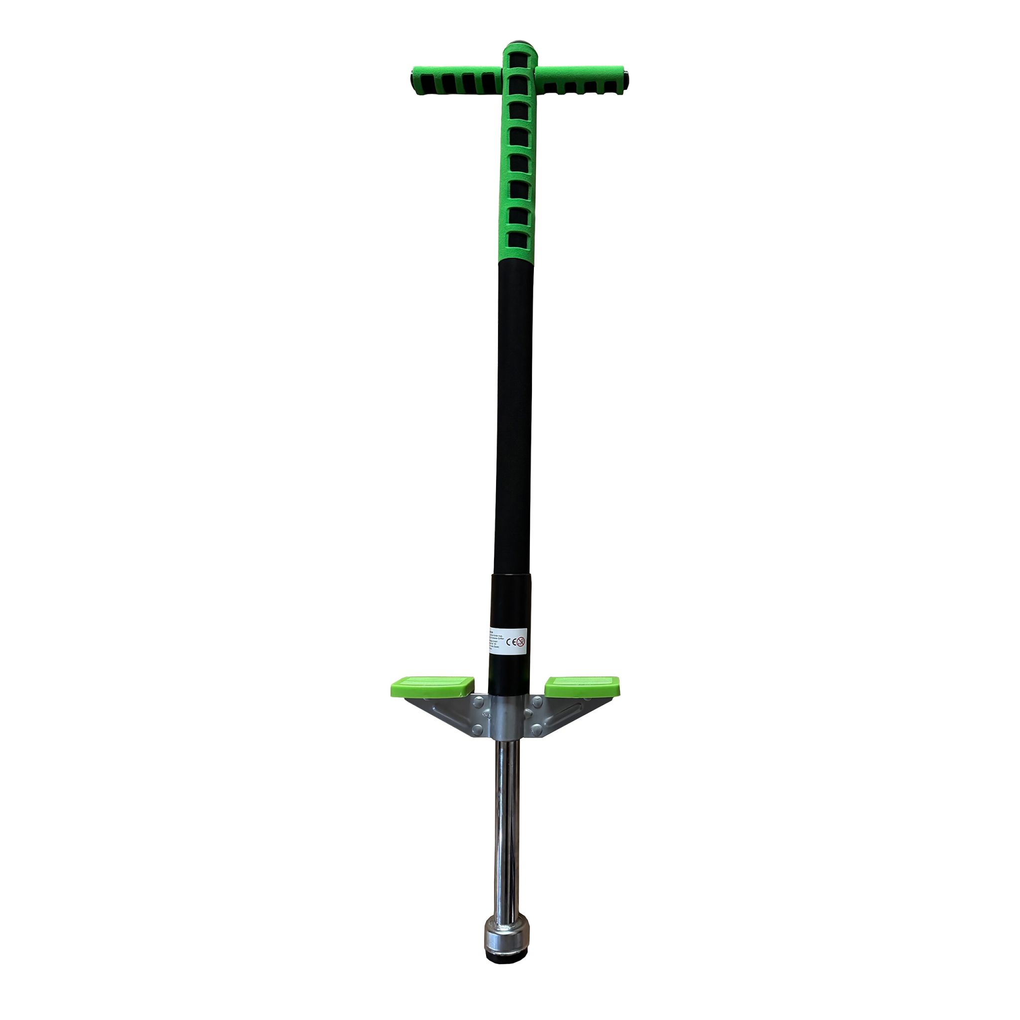 Pogo Stick für Kinder 35 kg Grün-Schwarz-Silber