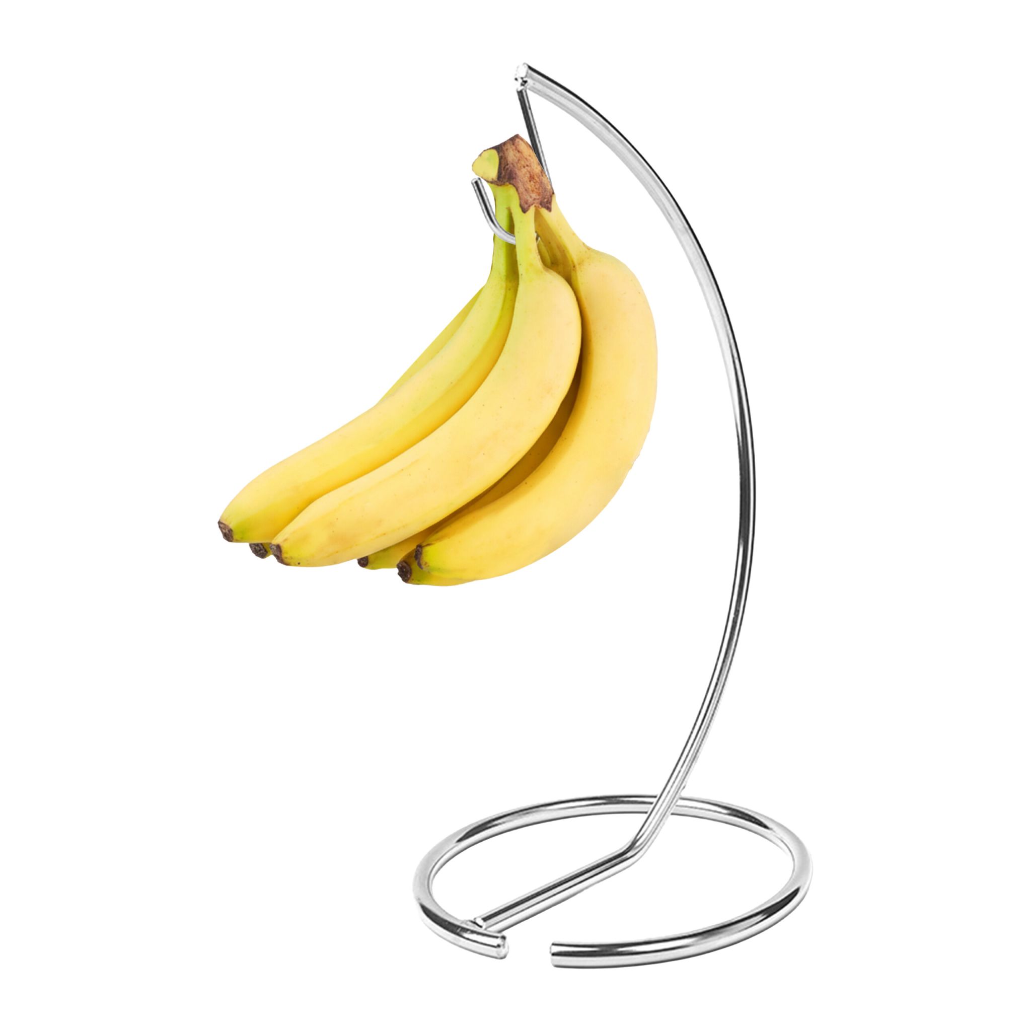 Bananenhalter Metall Silber