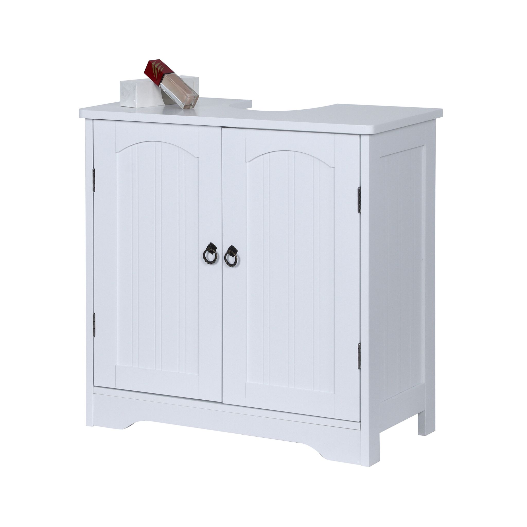 Waschbeckenunterschrank mit Einlegeboden Weiss