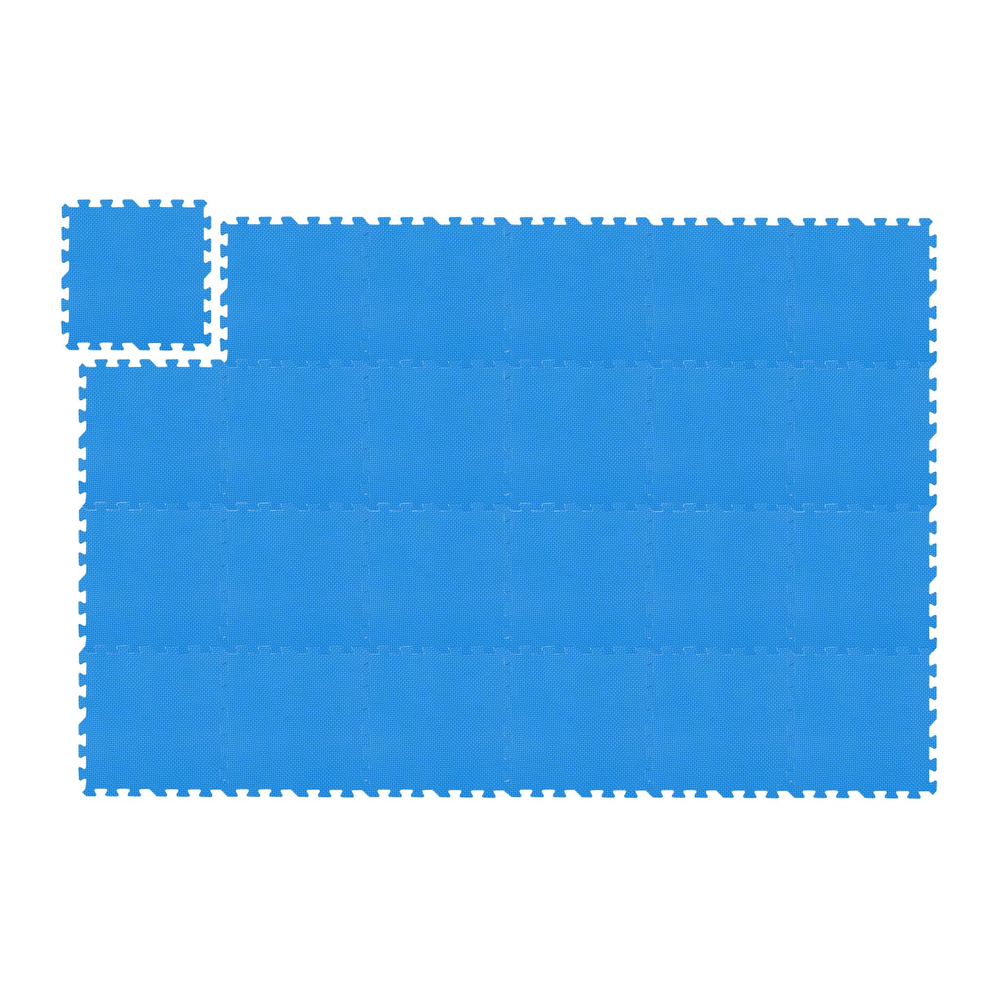 Bodenschutzmatte Fitness 24er-Set Blau