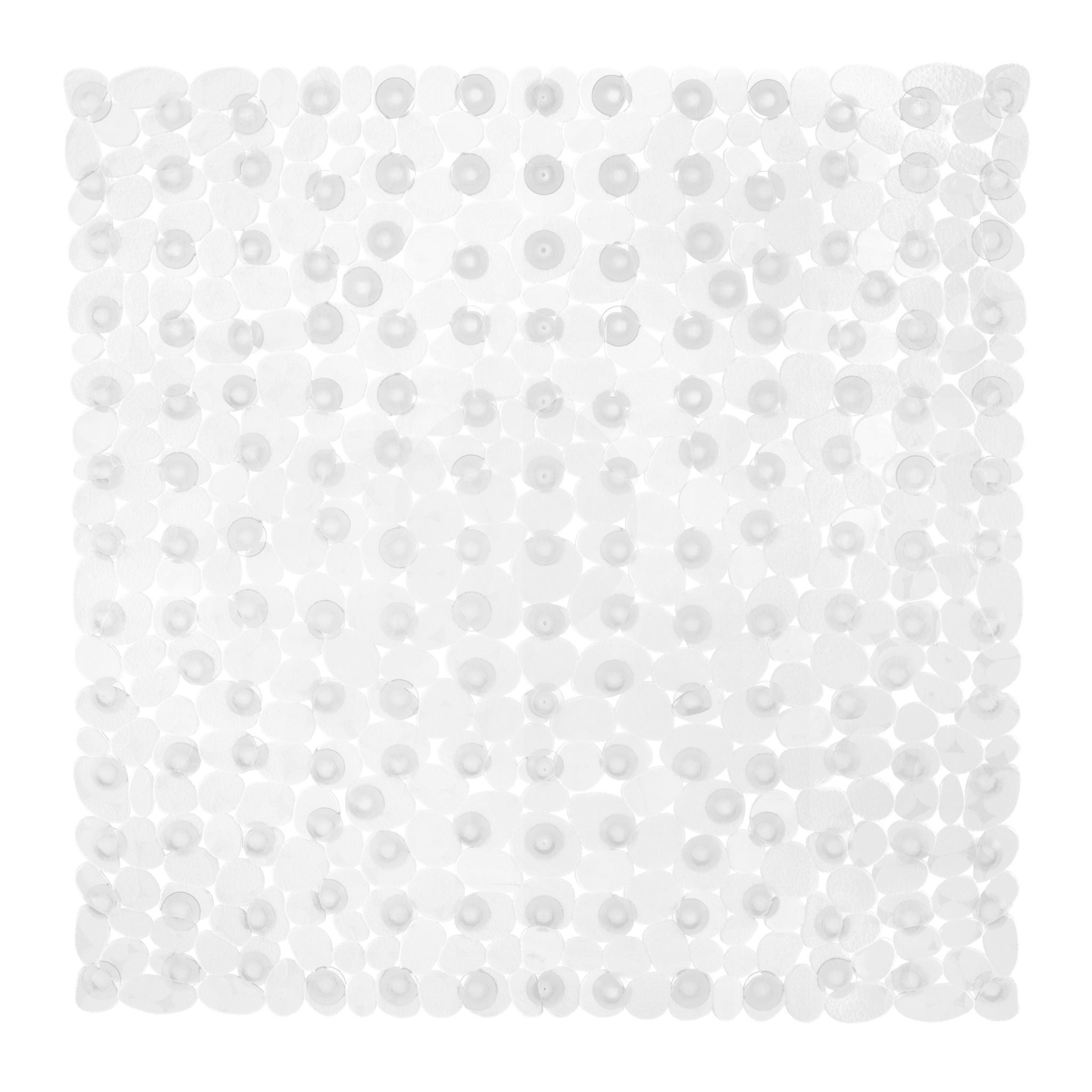 Duschmatte Steinoptik quadratisch Transparent