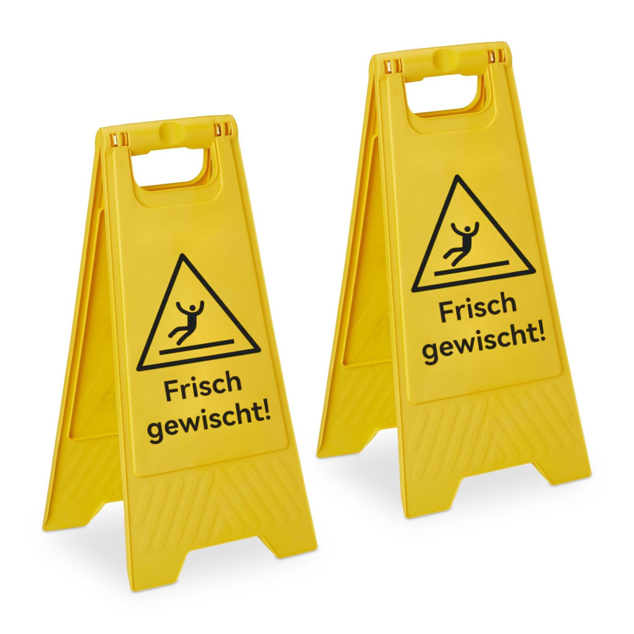 Frisch Gewischt Aufsteller 2er-Set Gelb-Schwarz