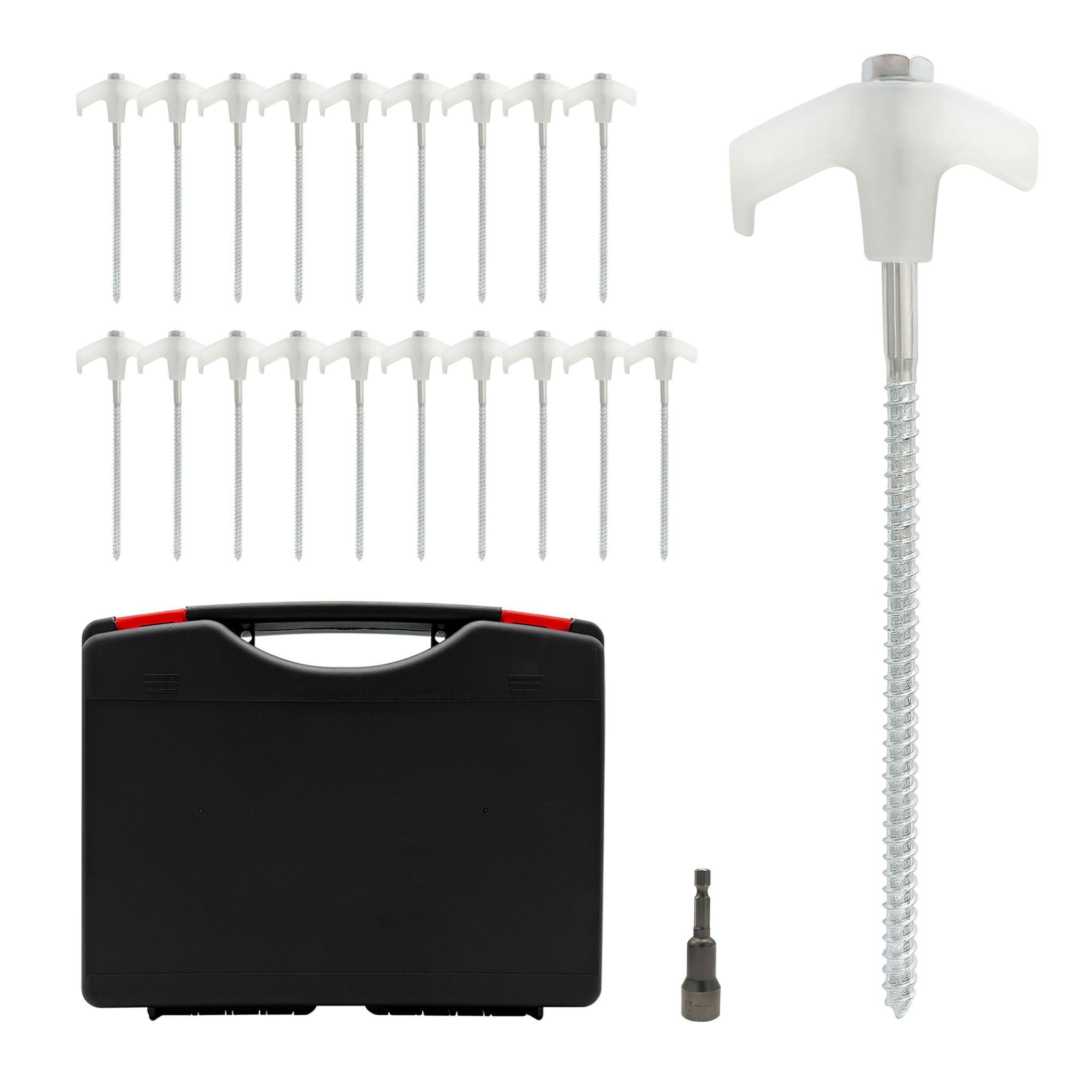Schraubheringe 20er-Set Silber
