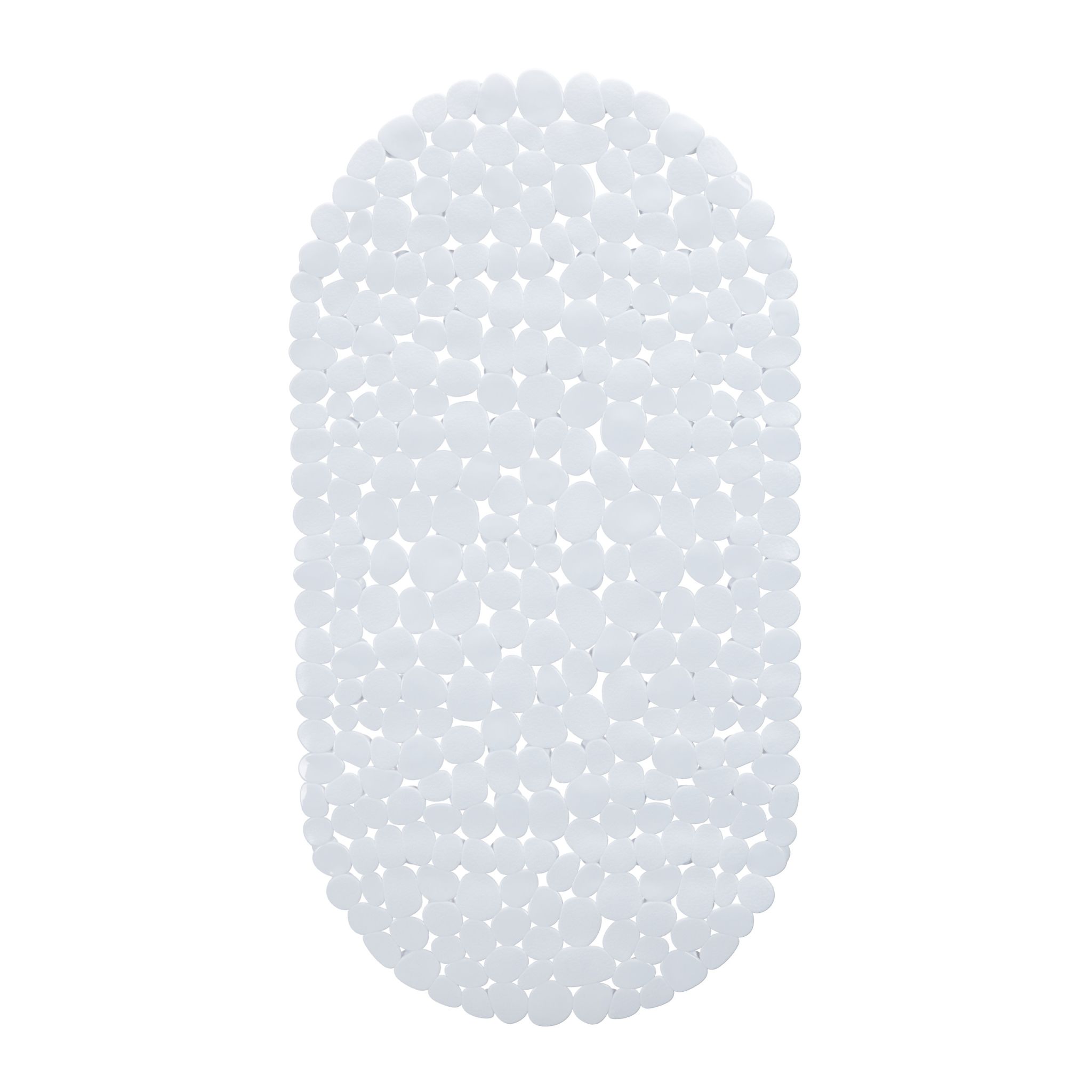 Badewannenmatte Steinoptik Weiss
