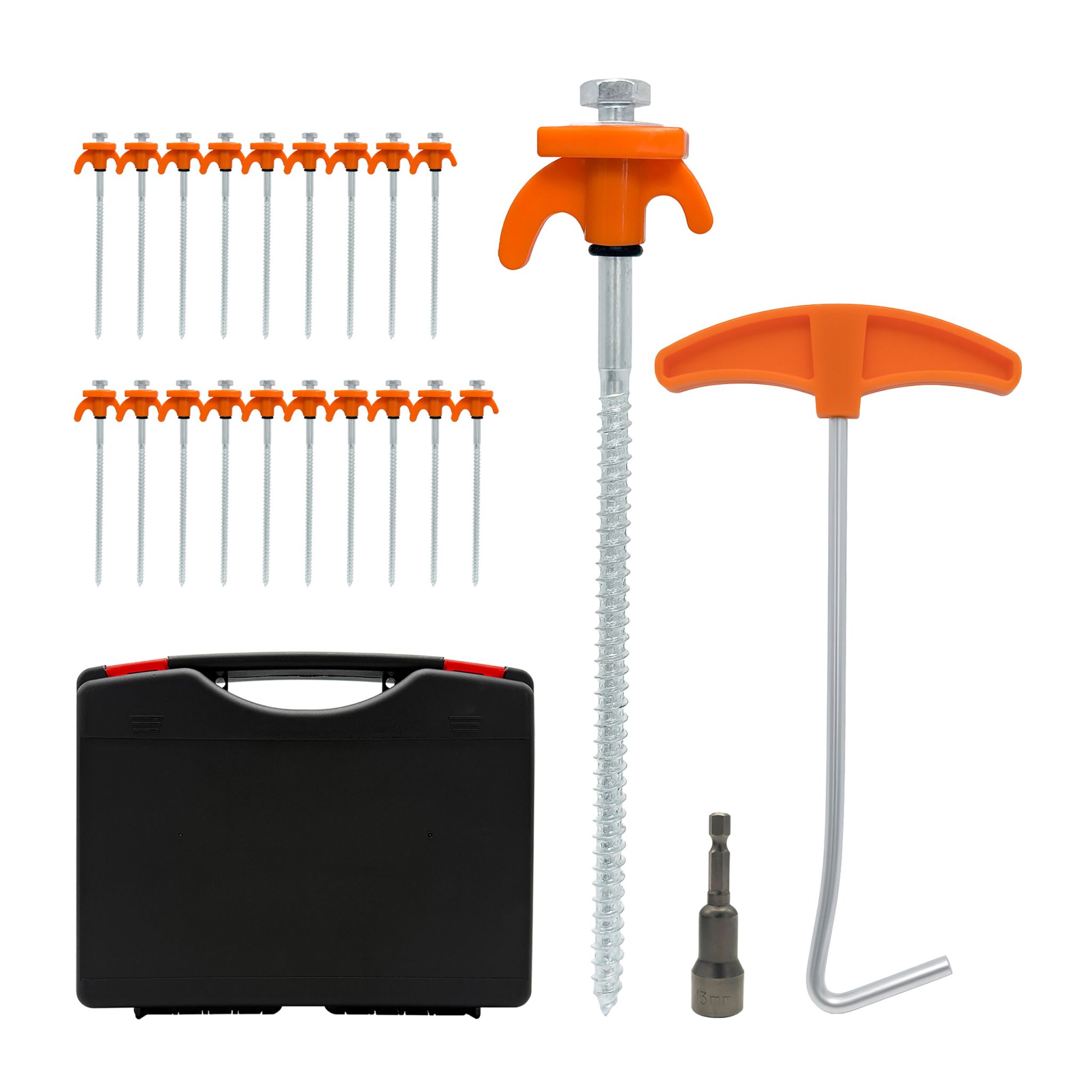 Schraubheringe 20er-Set Grau