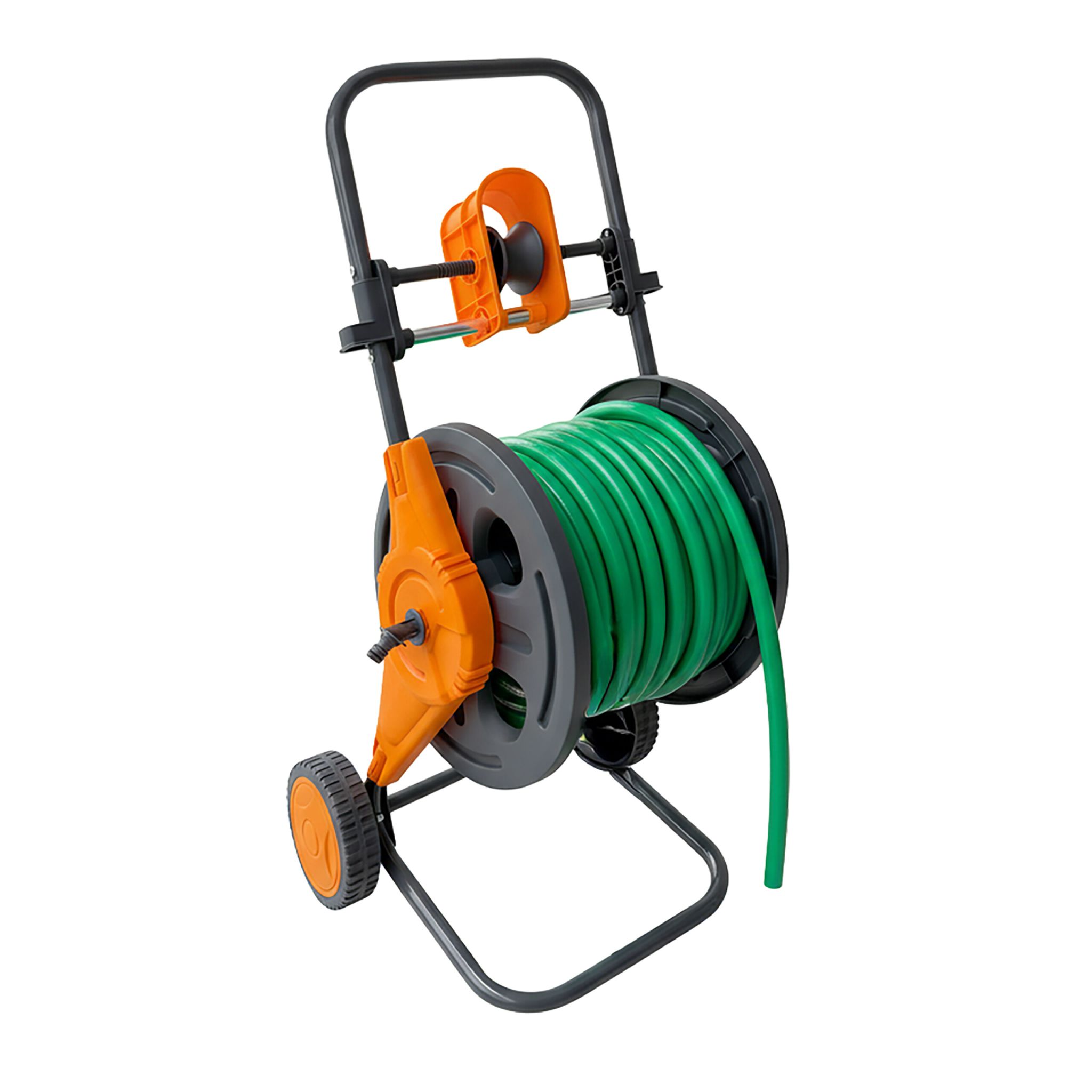 Schlauchwagen für 60 m Orange-Grau