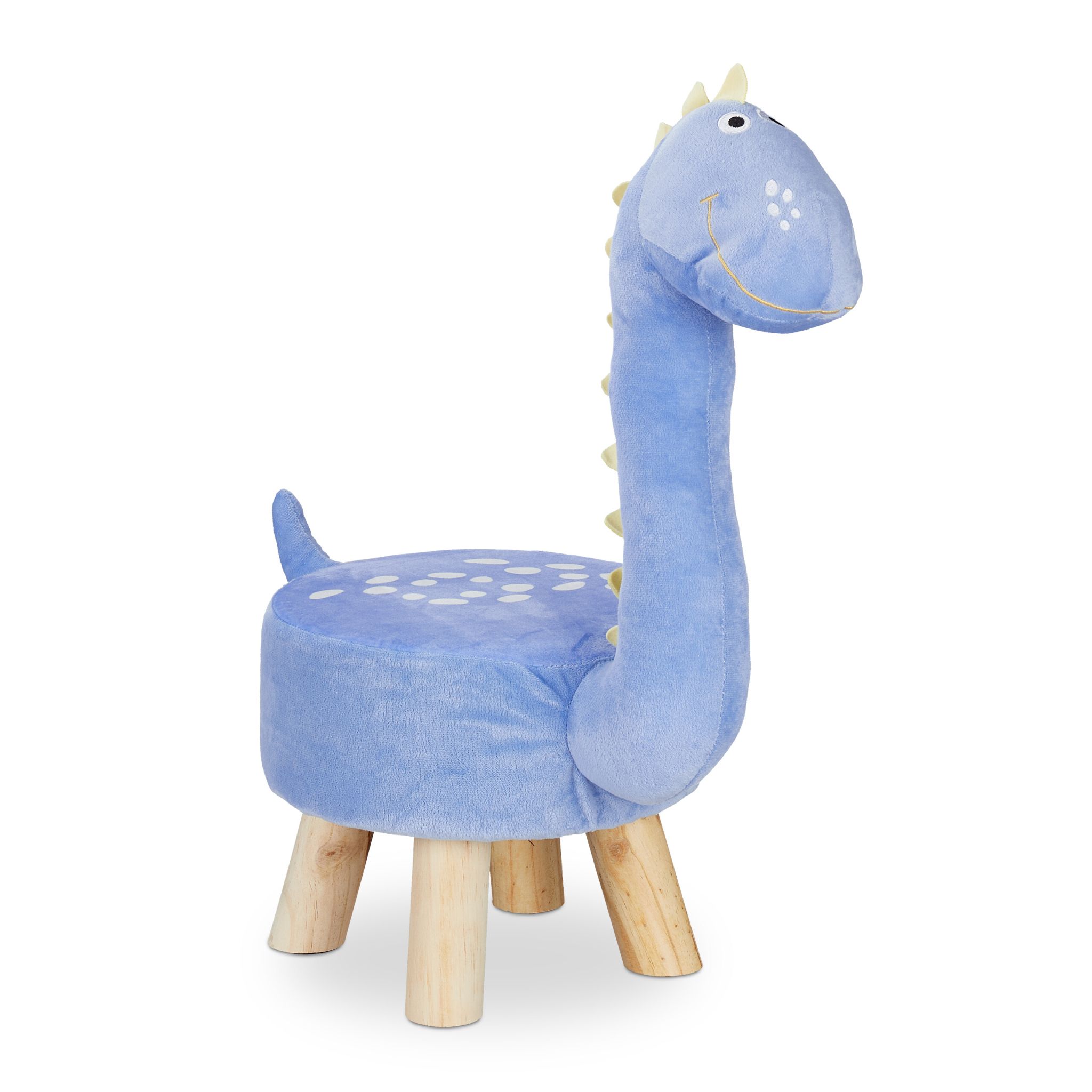 Tierhocker für Kinder Blau-Hellbraun