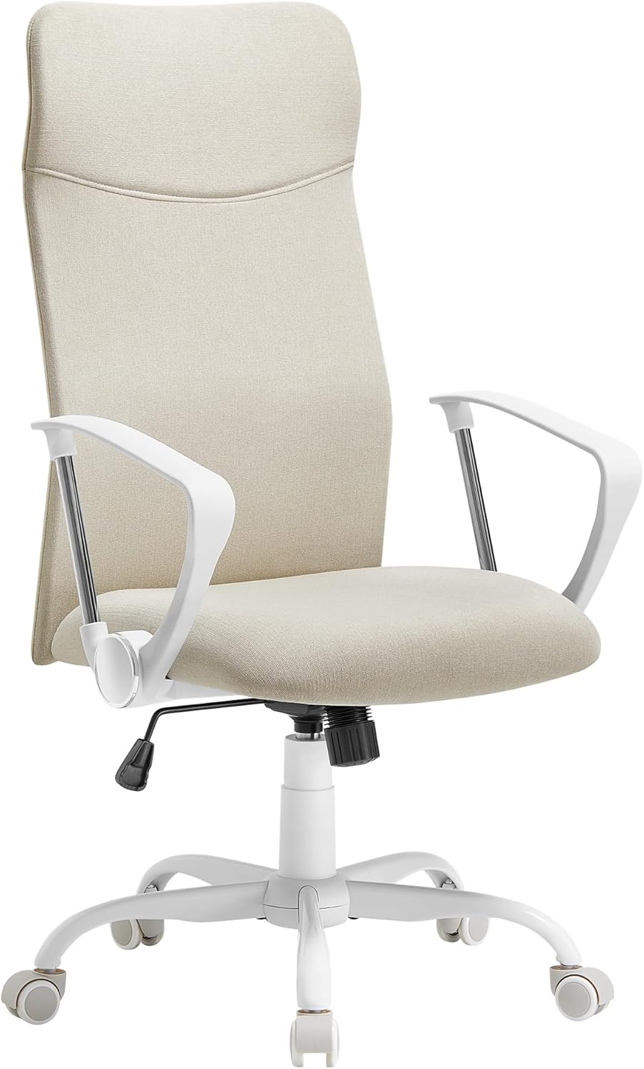 Bürostuhl ergonomisch höhenverstellbar gepolstert cappuccinobeige
