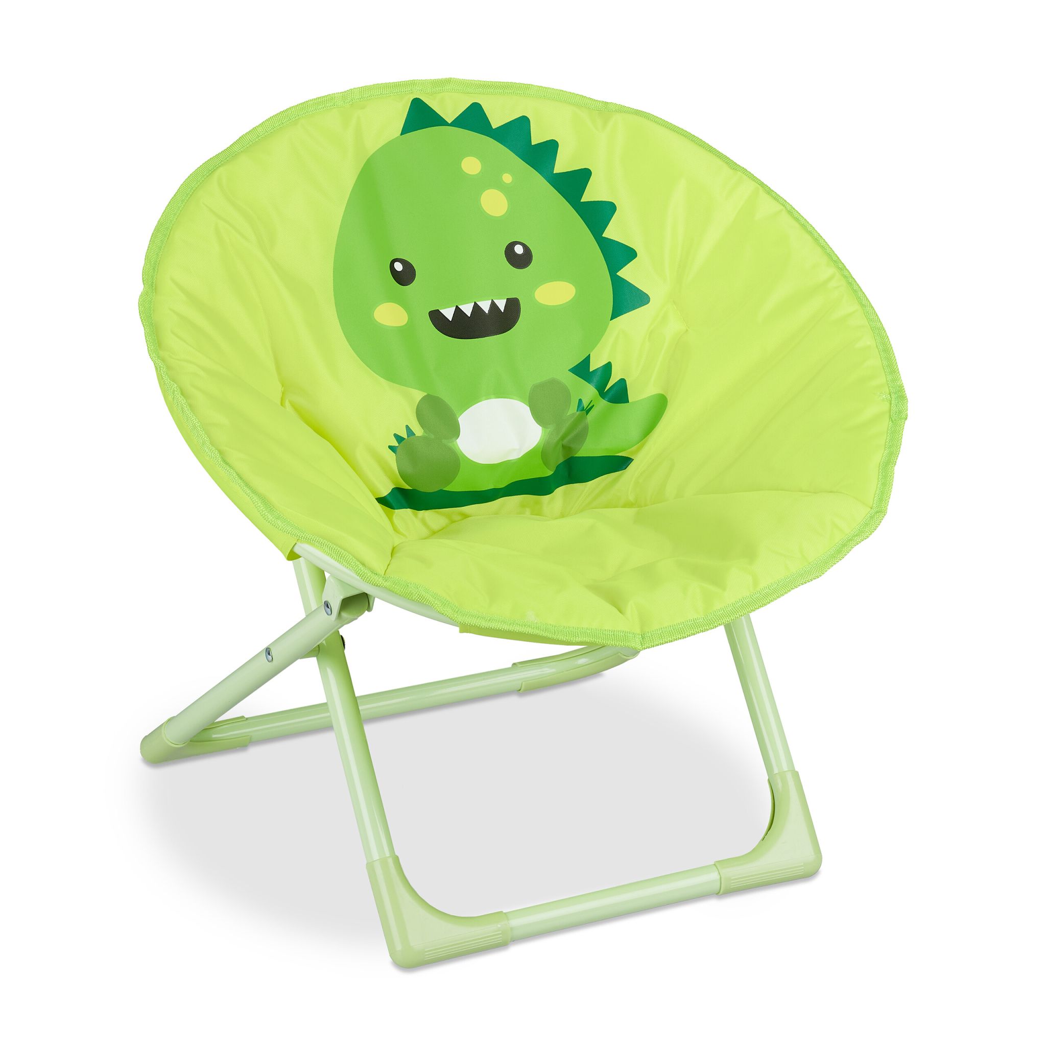 Faltbarer Moonchair für Kinder Weiss-Grün-Schwarz