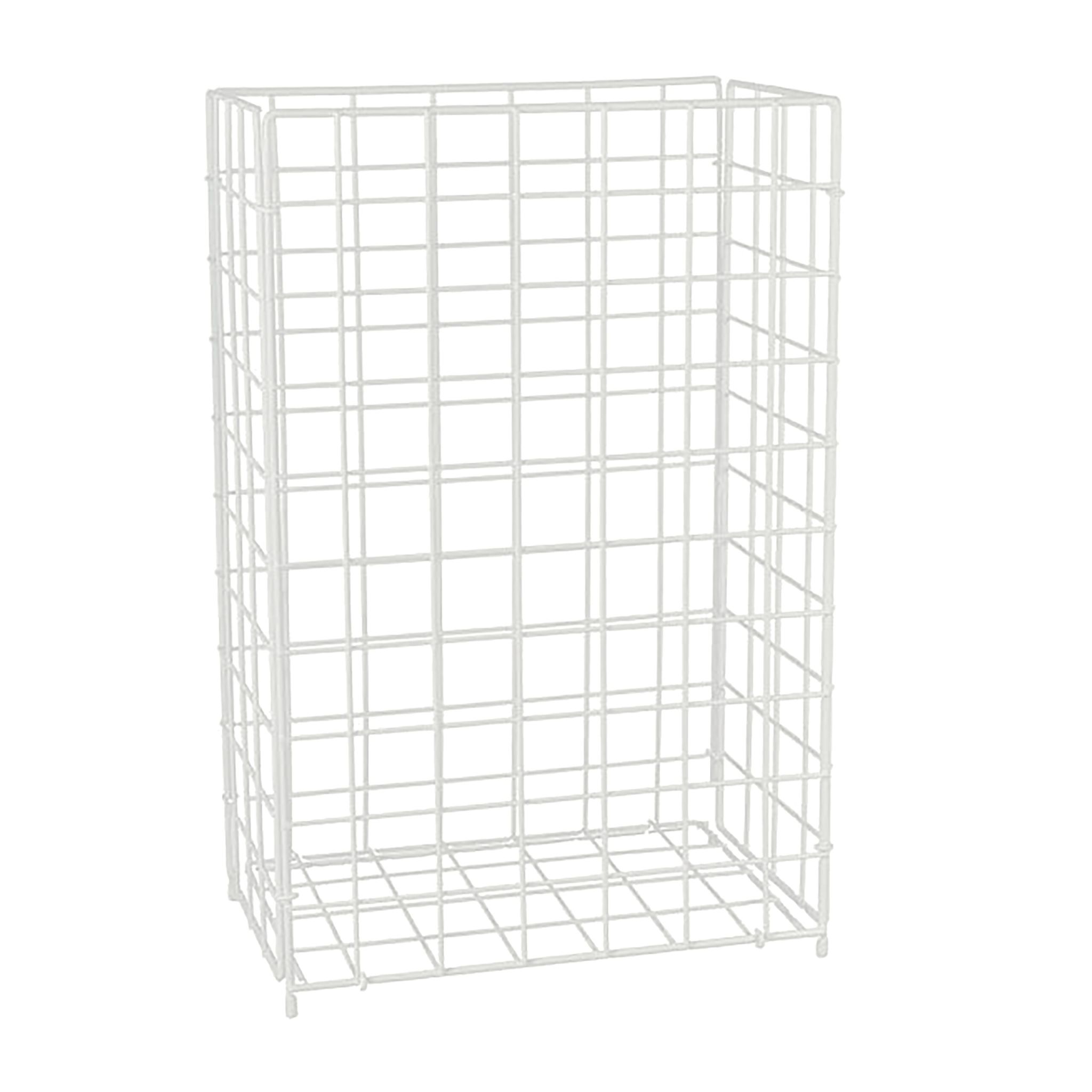 Papierkorb Gitter-Design 60L Weiss