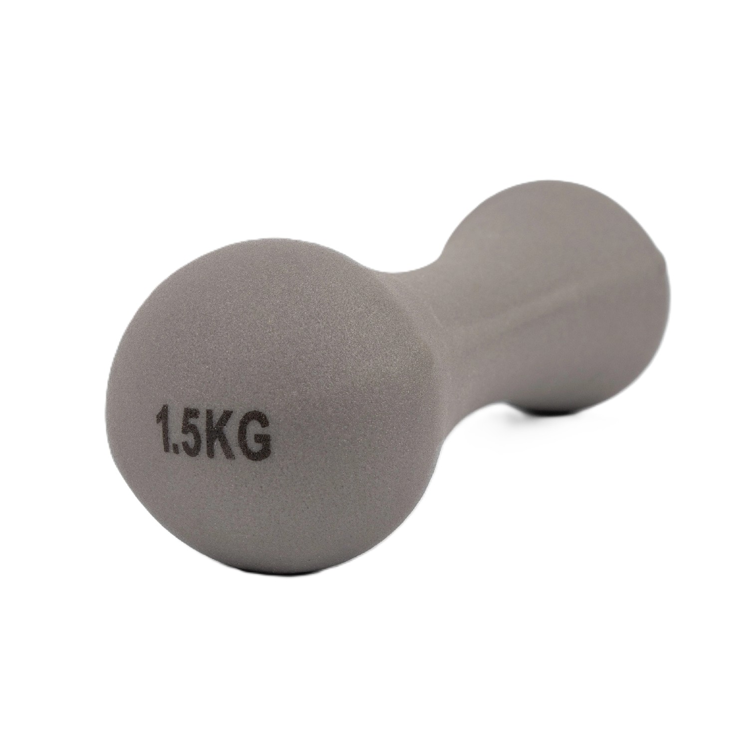 Kurzhantel 1,5 Kilo Mit Neopren-Beschichtung Grau
