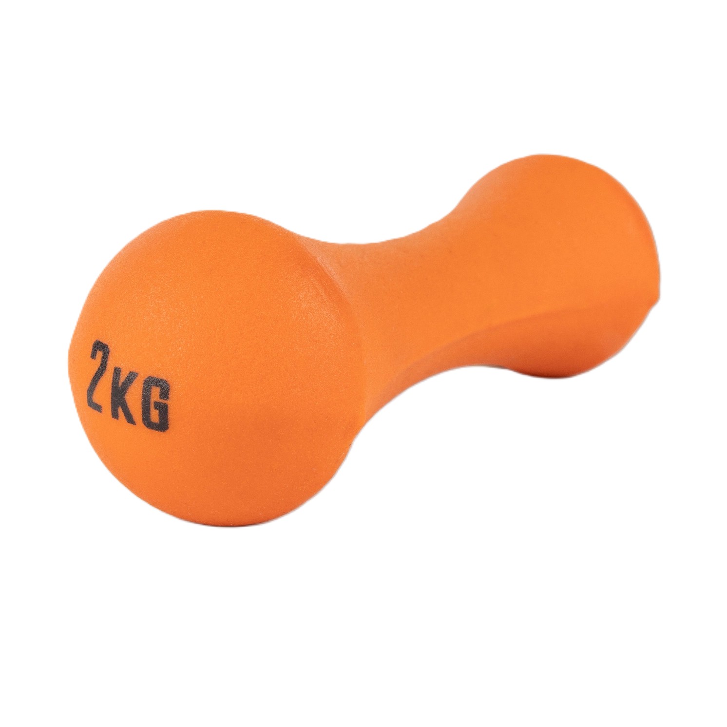 Kurzhantel 2 Kilo Mit Neopren-Beschichtung Orange