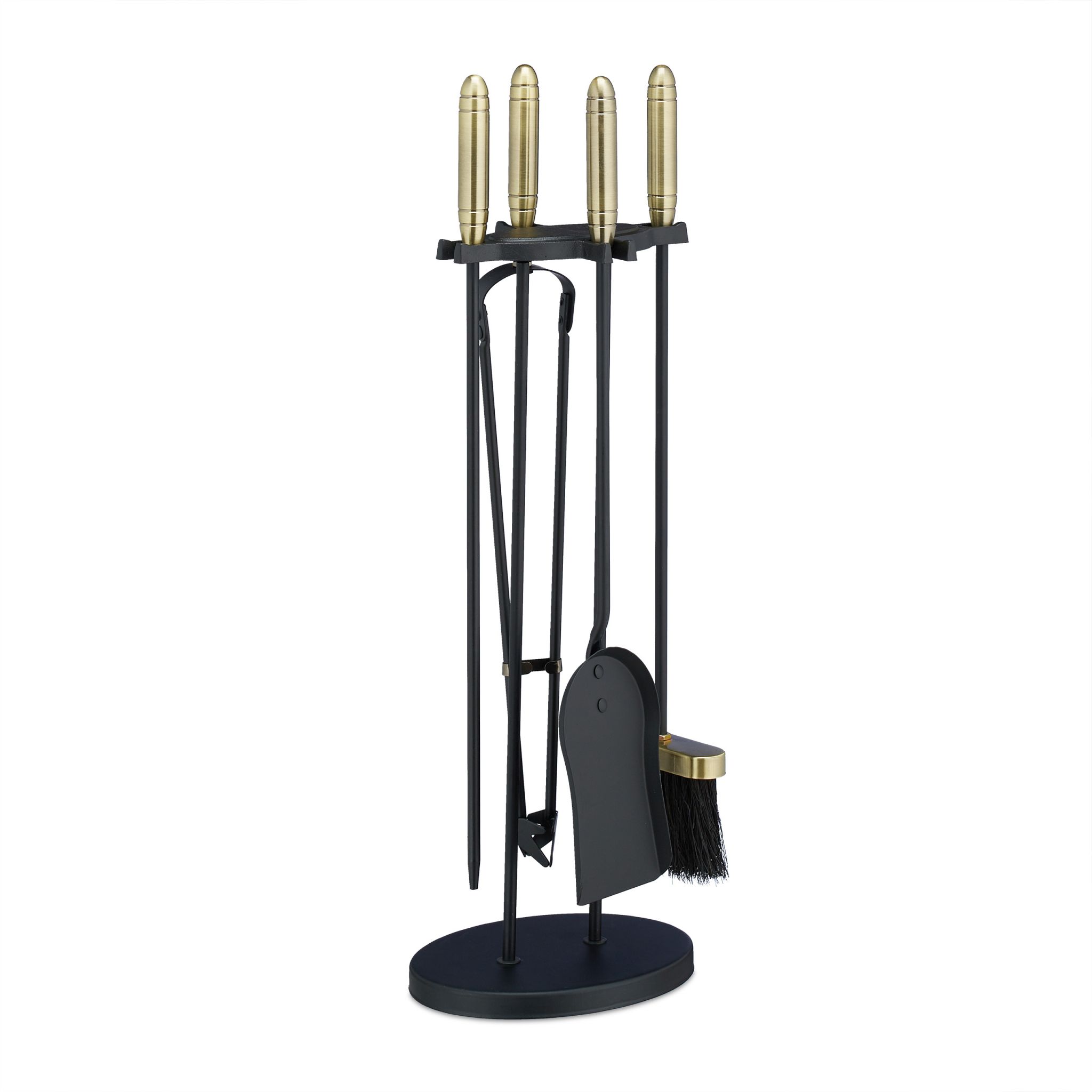 Kaminbesteck 5tlg. Gold-Schwarz