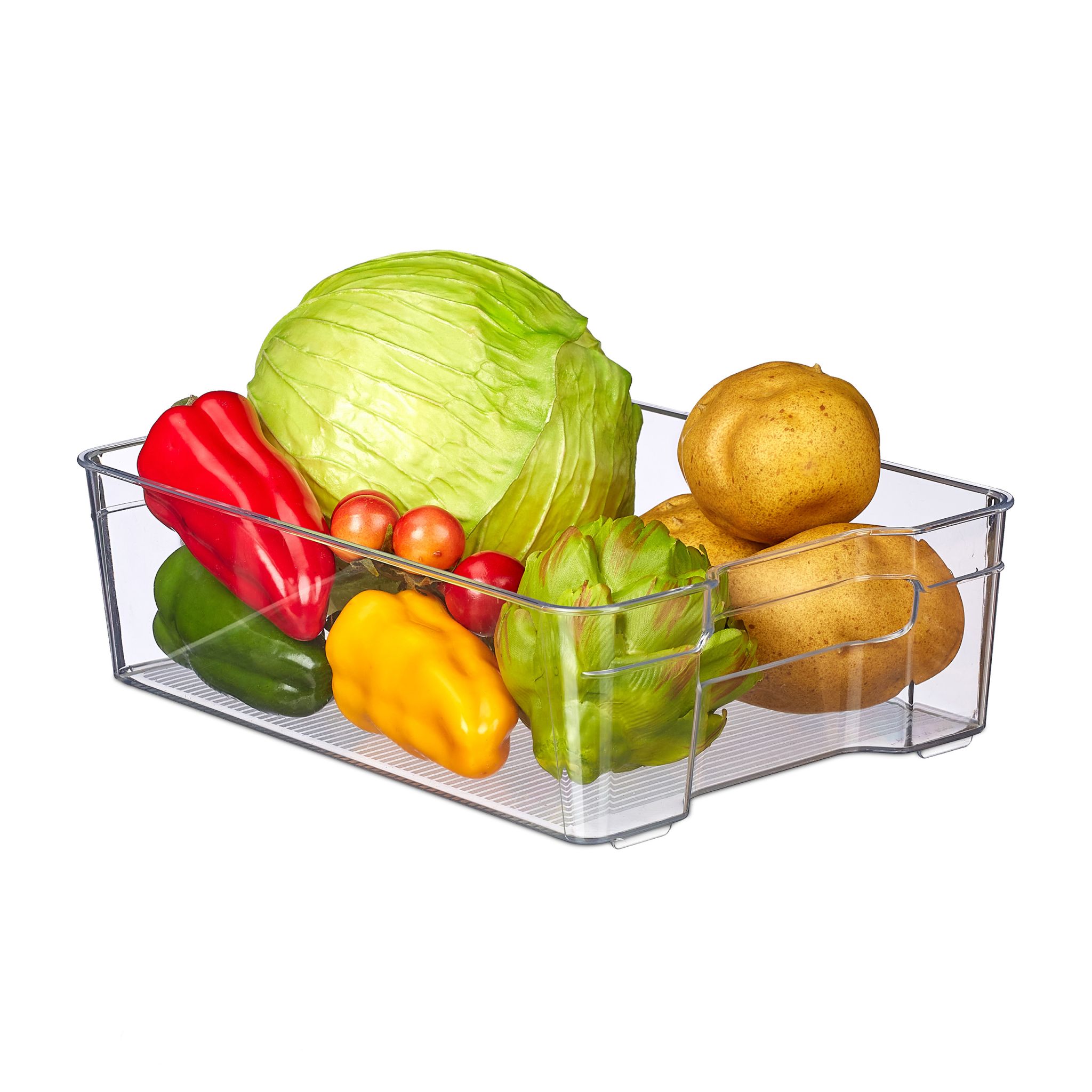 Kühlschrank Organizer mit Griffen Transparent